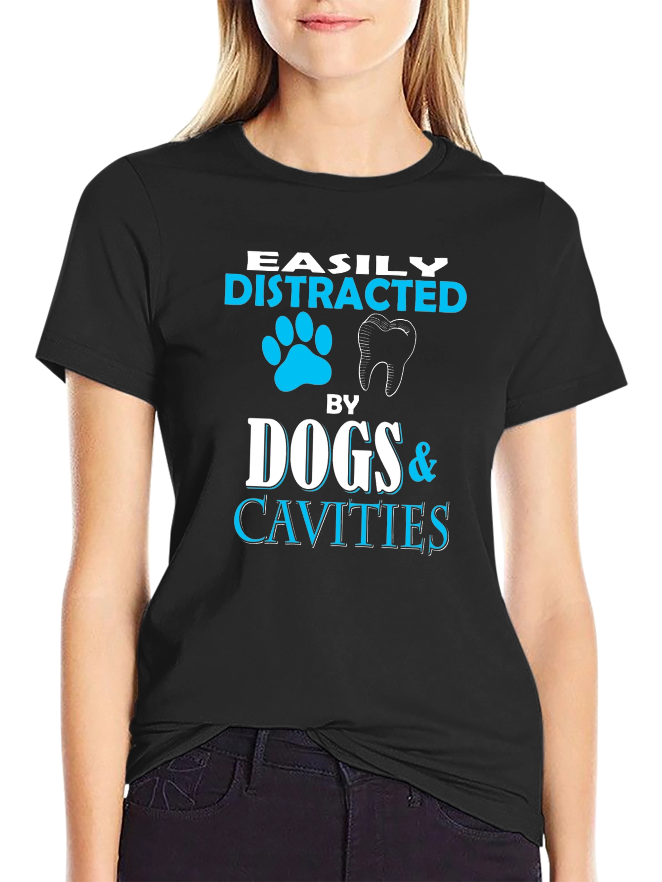 Easily Distracted By Dogs & Cavities T-Shirt