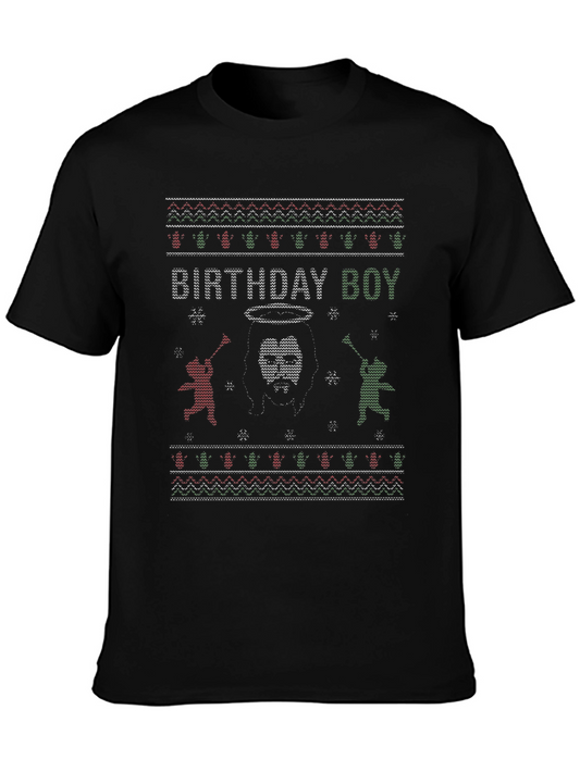Birthday Boy Ugly Christmas Sweater T-Shirt