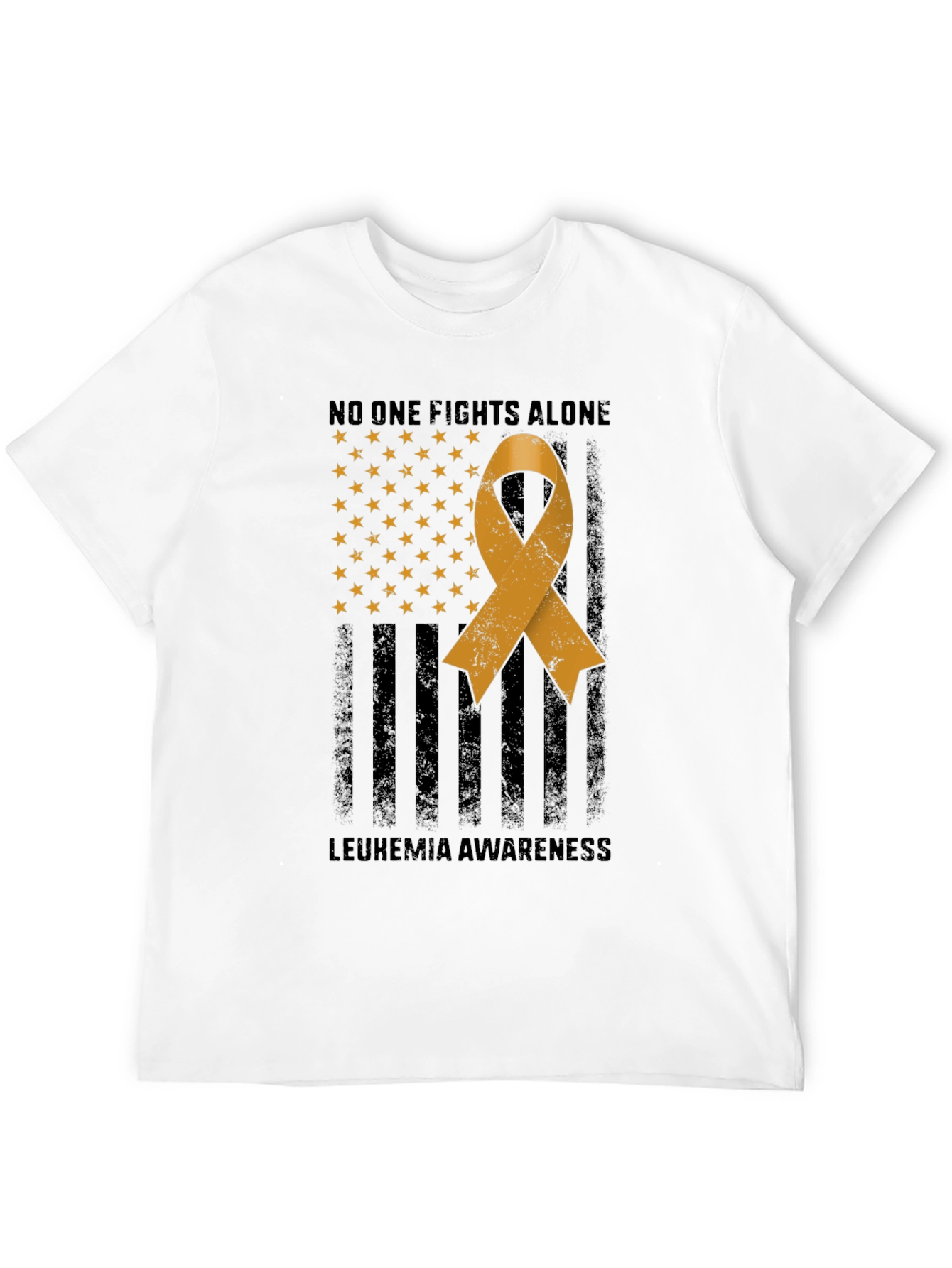 Leukemia Awareness Tee - No One Fights Alone