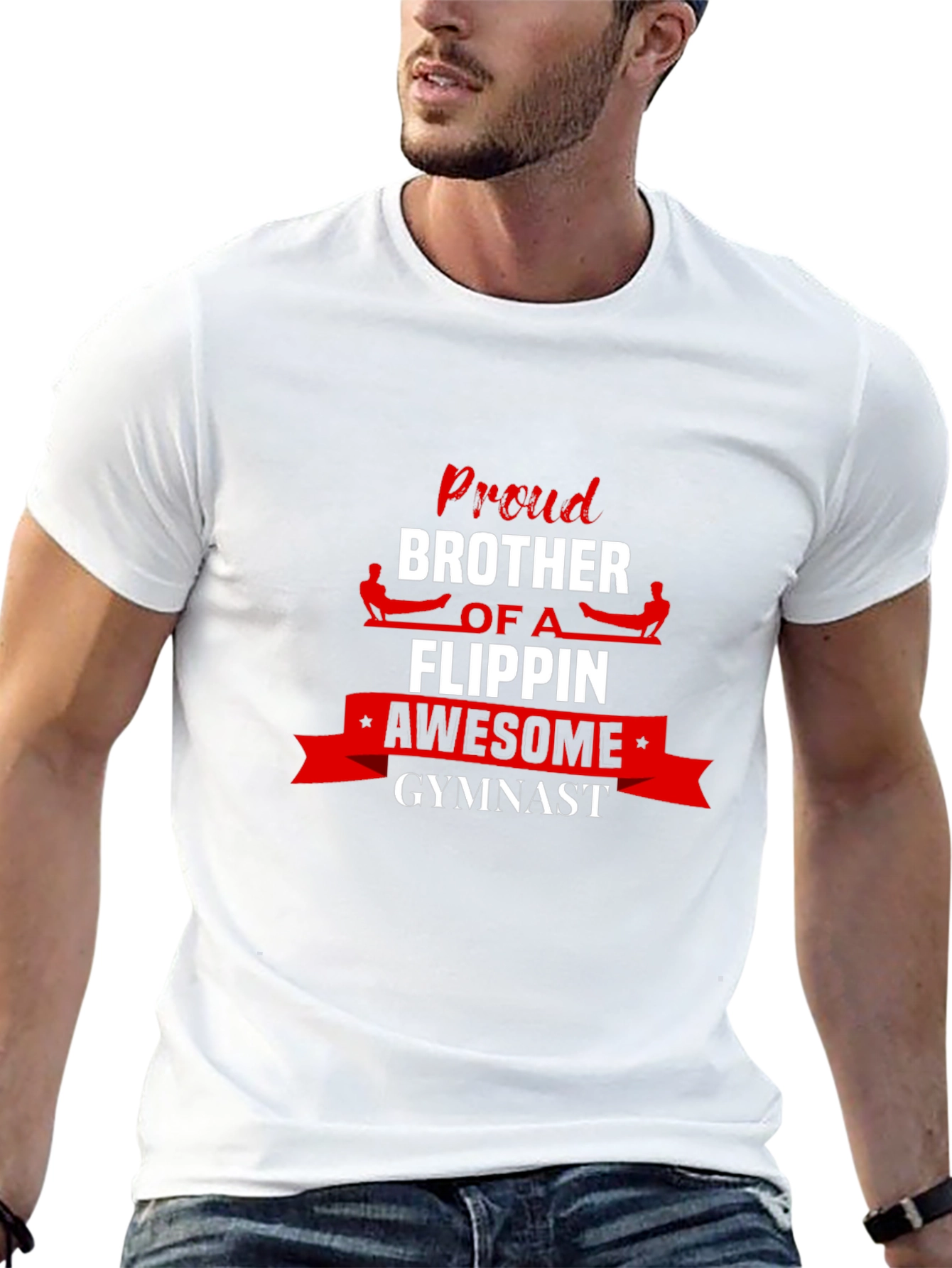 Proud Gymnast Brother Graphic Tee