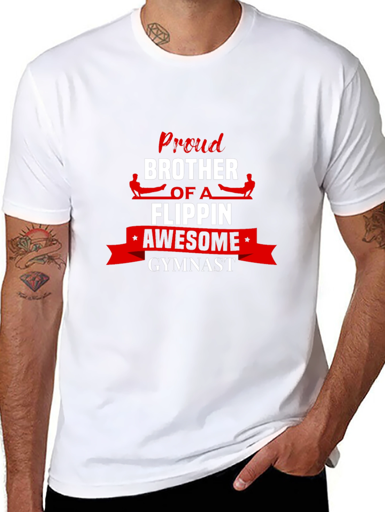 Proud Gymnast Brother Graphic Tee