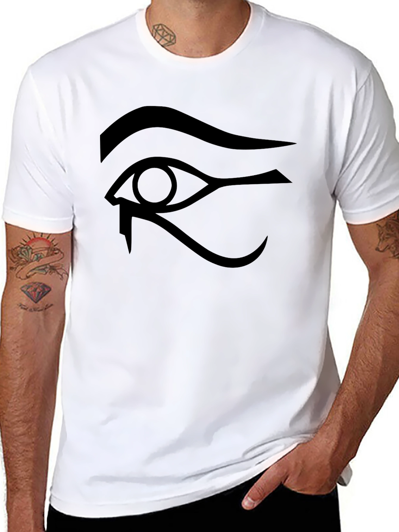 Eye of Horus Black Graphic T-Shirt