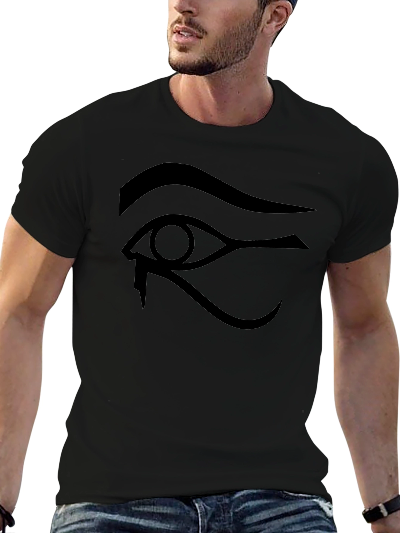 Eye of Horus Black Graphic T-Shirt