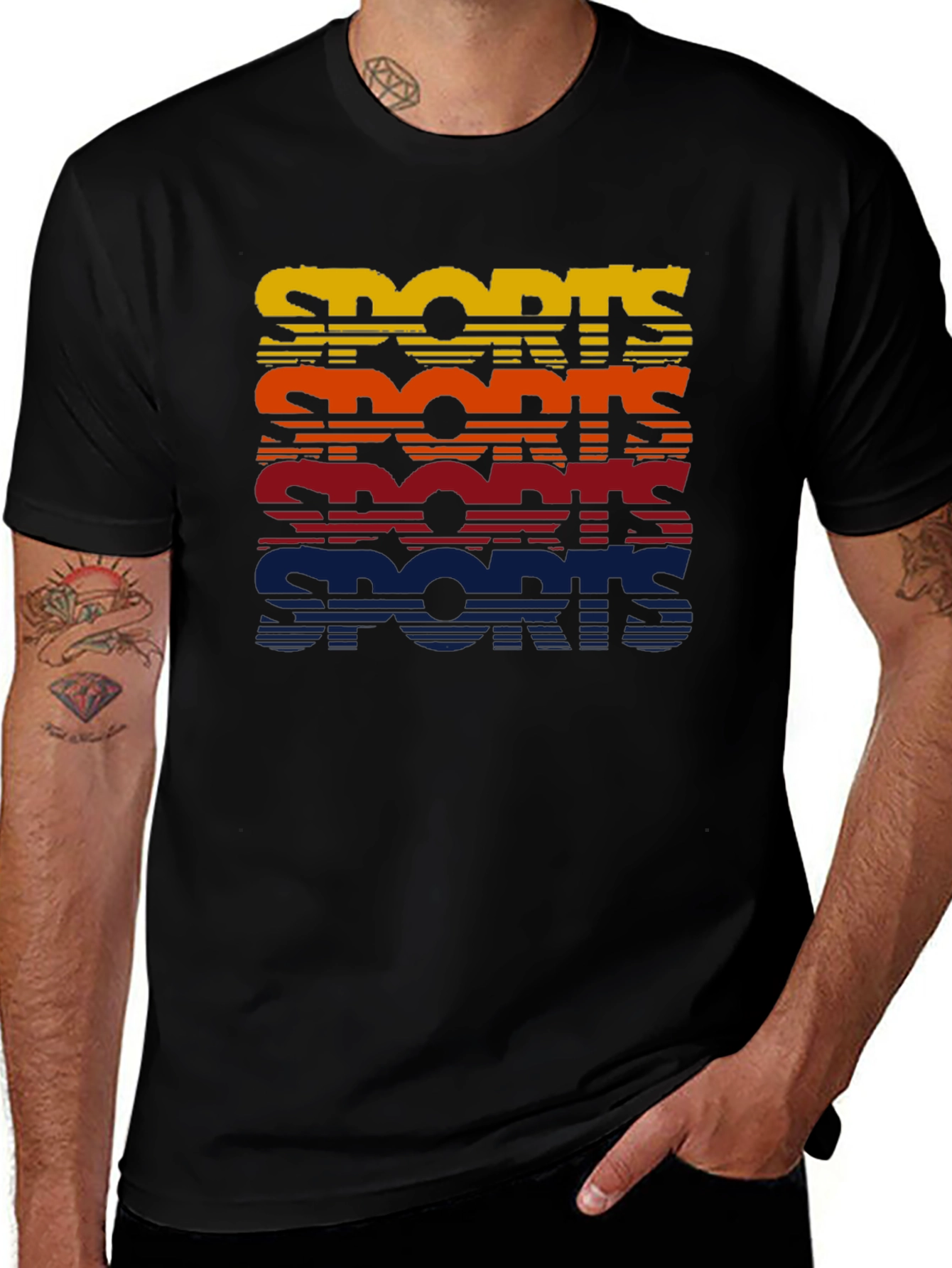 Retro Sports Graphic Tee - Athletic Style