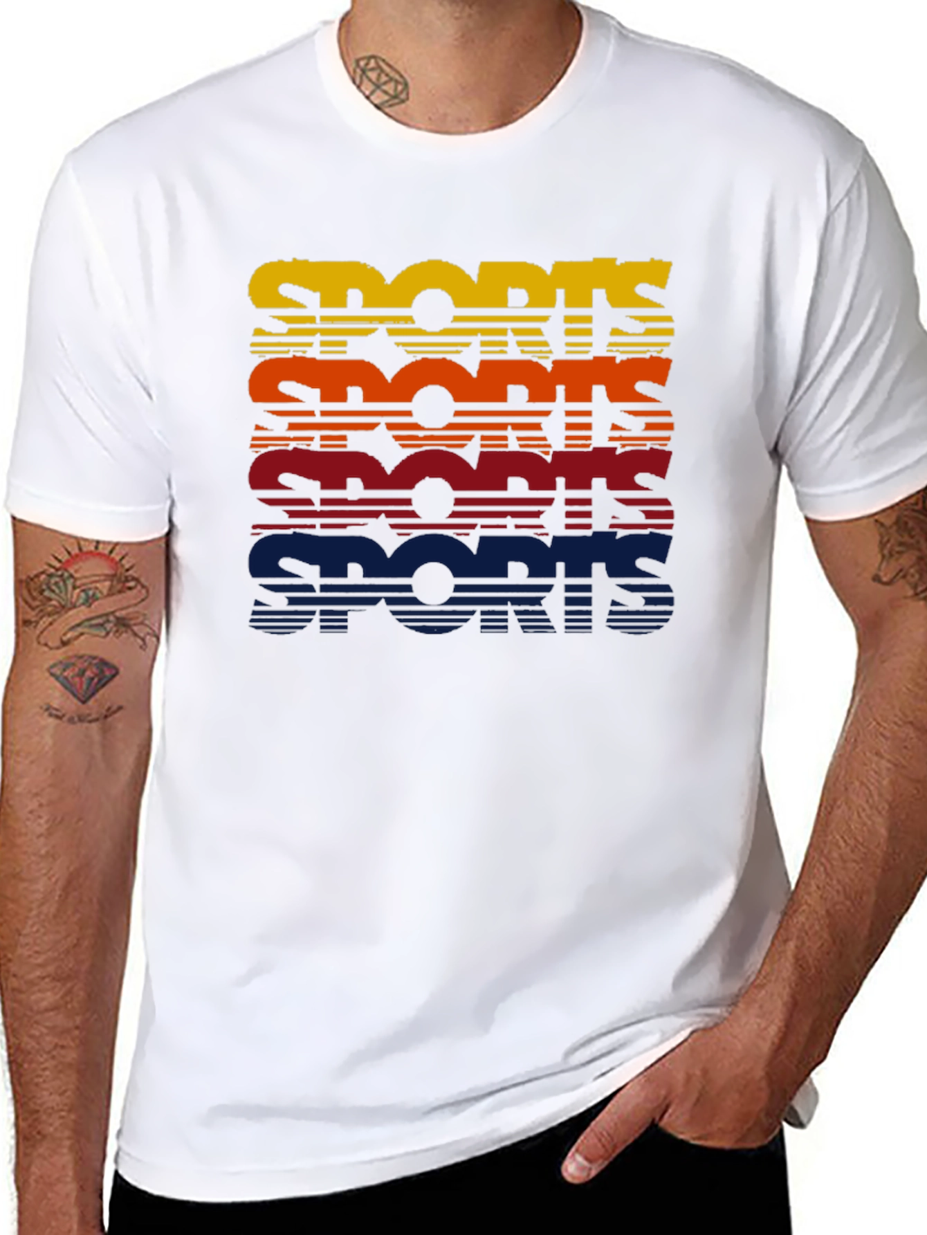 Retro Sports Graphic Tee - Athletic Style