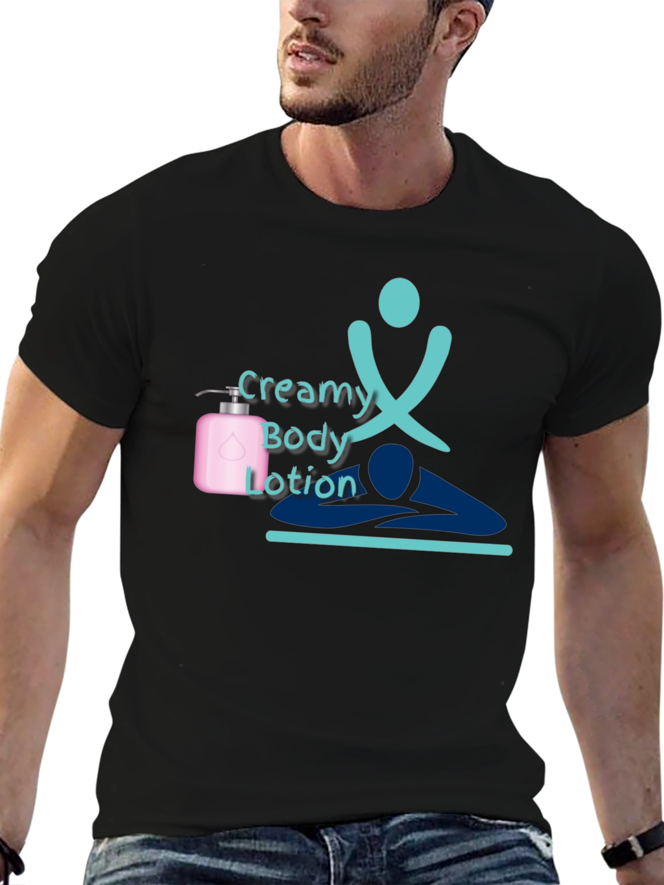 Creamy Body Lotion T-Shirt Spa Relaxation Design