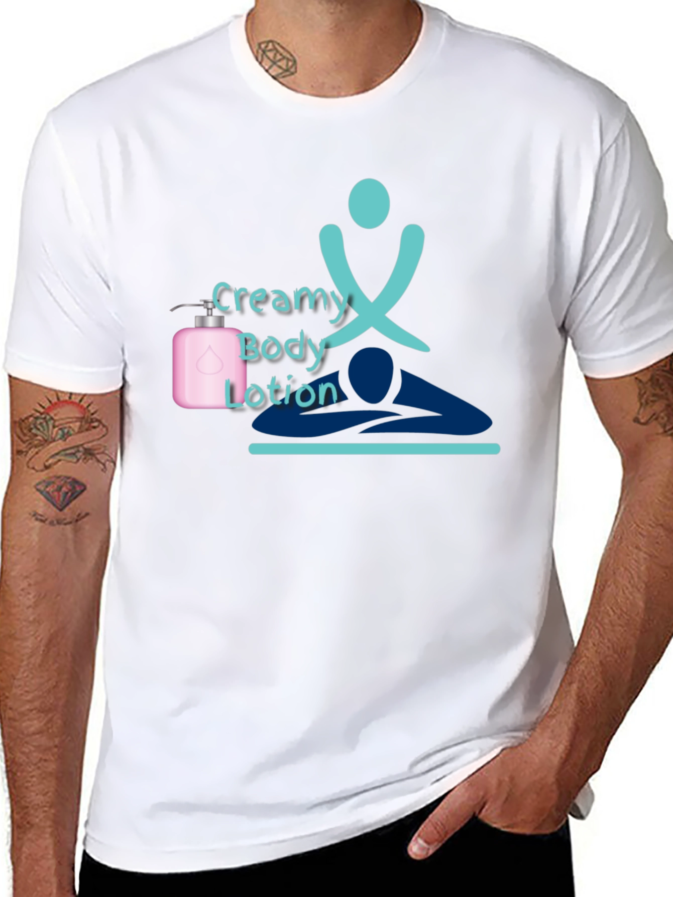Creamy Body Lotion T-Shirt Spa Relaxation Design