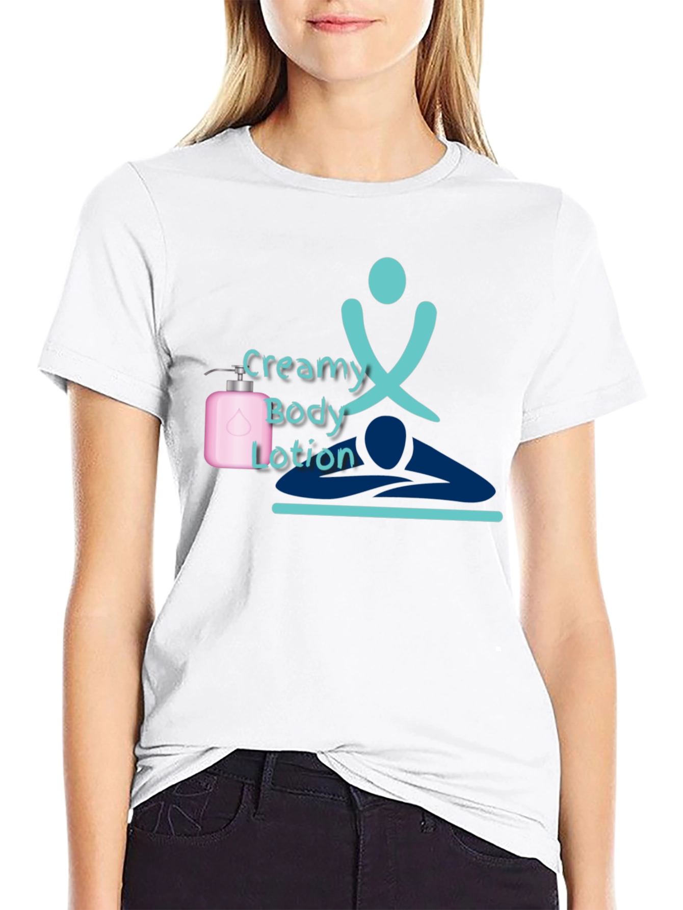 Creamy Body Lotion T-Shirt Spa Relaxation Design