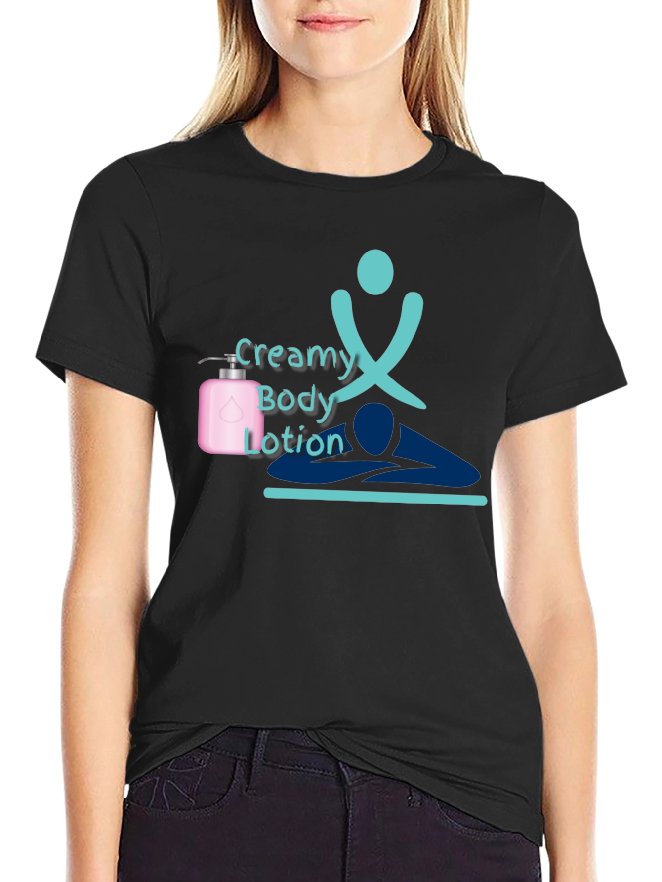 Creamy Body Lotion T-Shirt Spa Relaxation Design