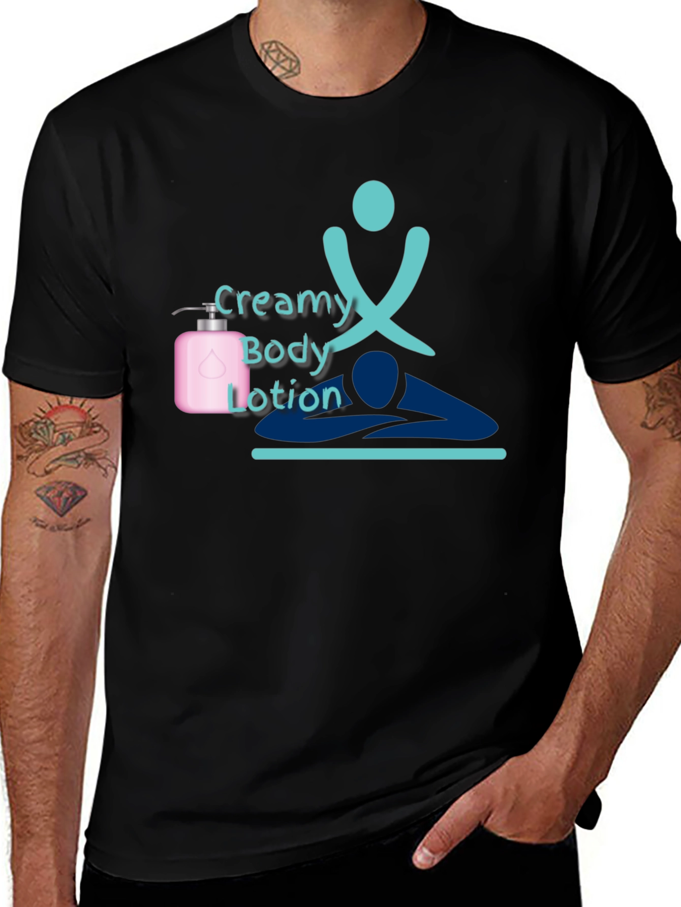 Creamy Body Lotion T-Shirt Spa Relaxation Design
