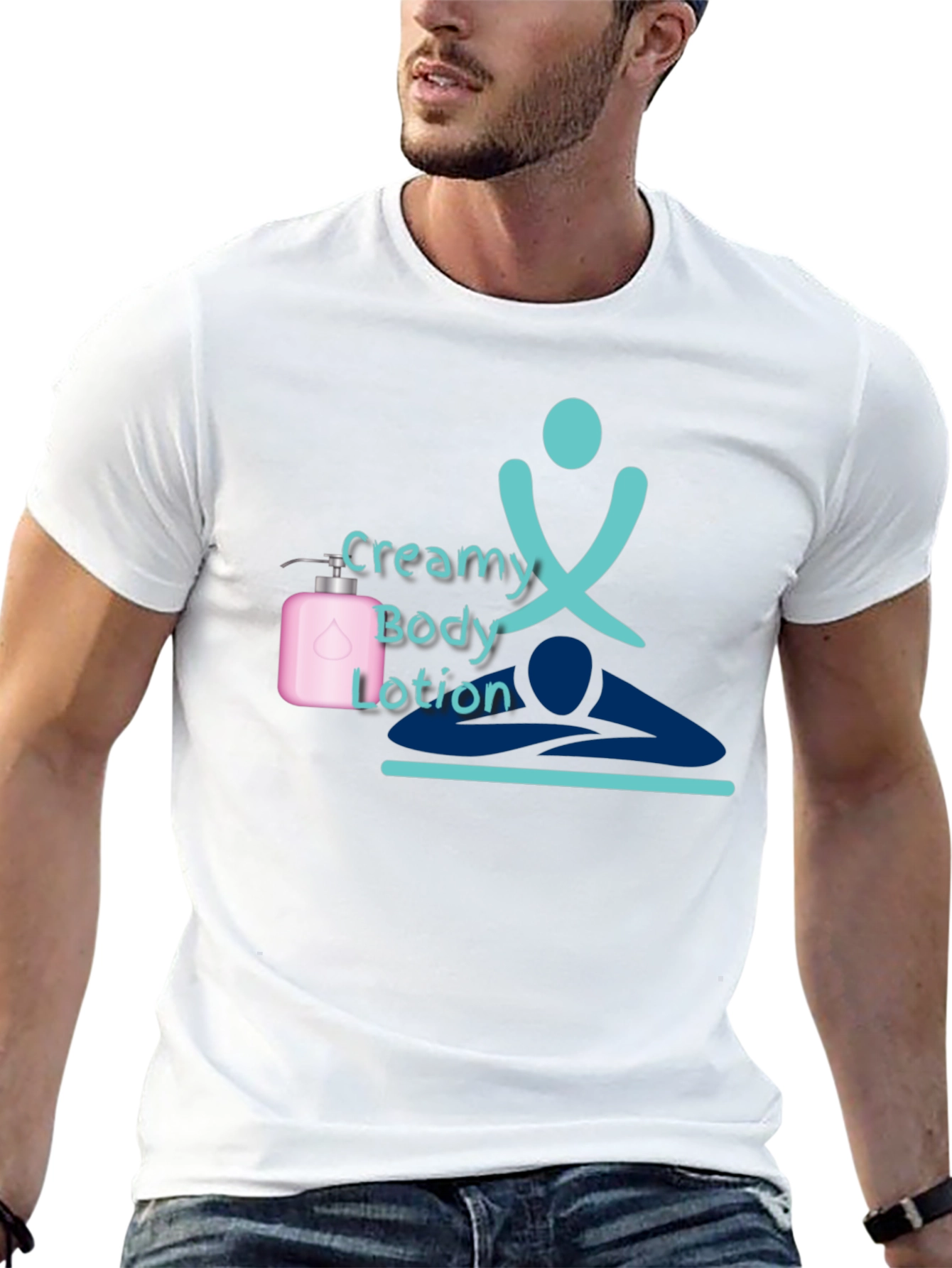 Creamy Body Lotion T-Shirt Spa Relaxation Design