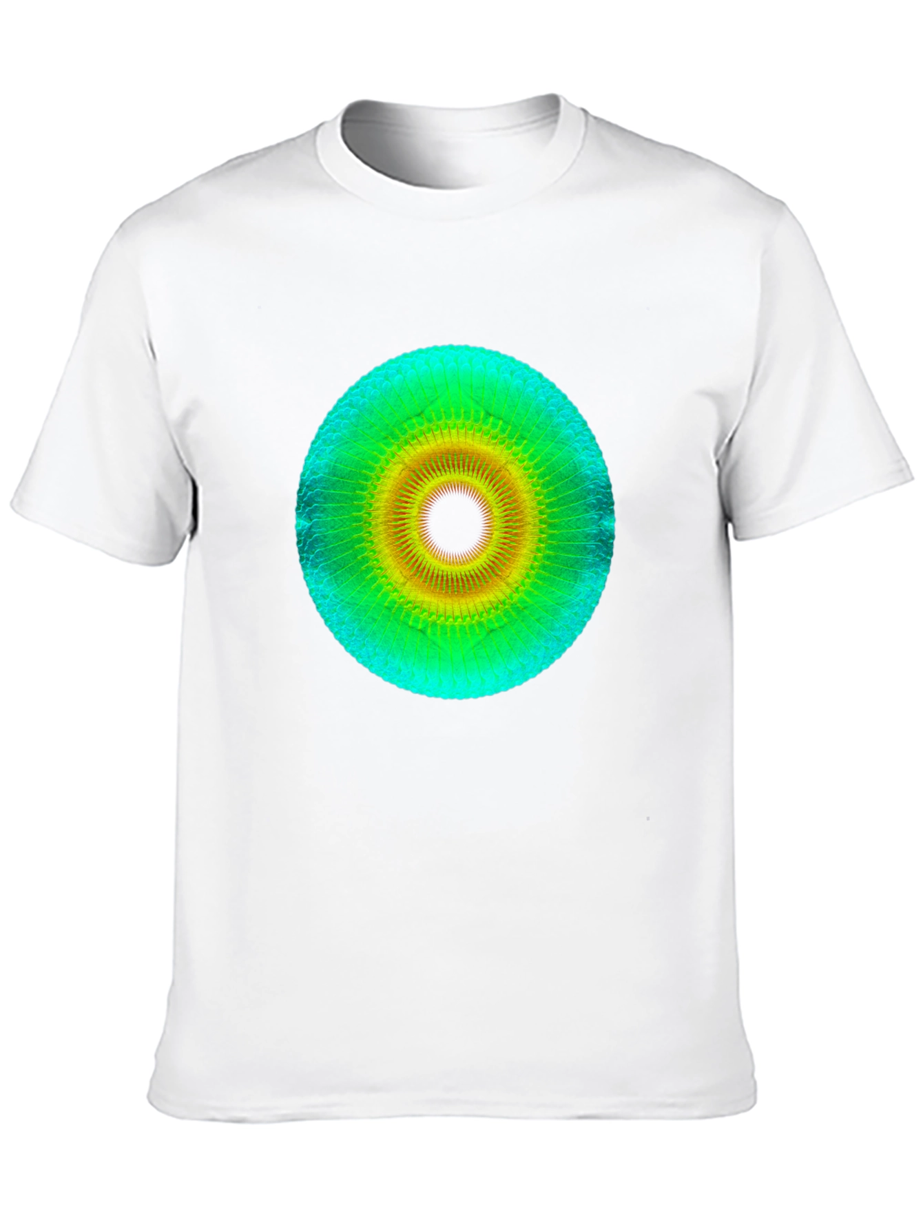 Geometric Eye Design Black T-Shirt