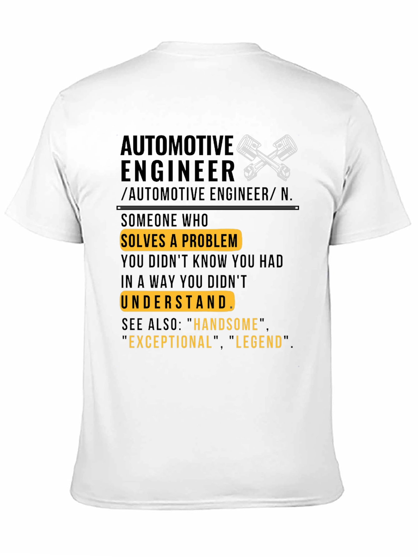 Automotive Engineer Definition T-Shirt
