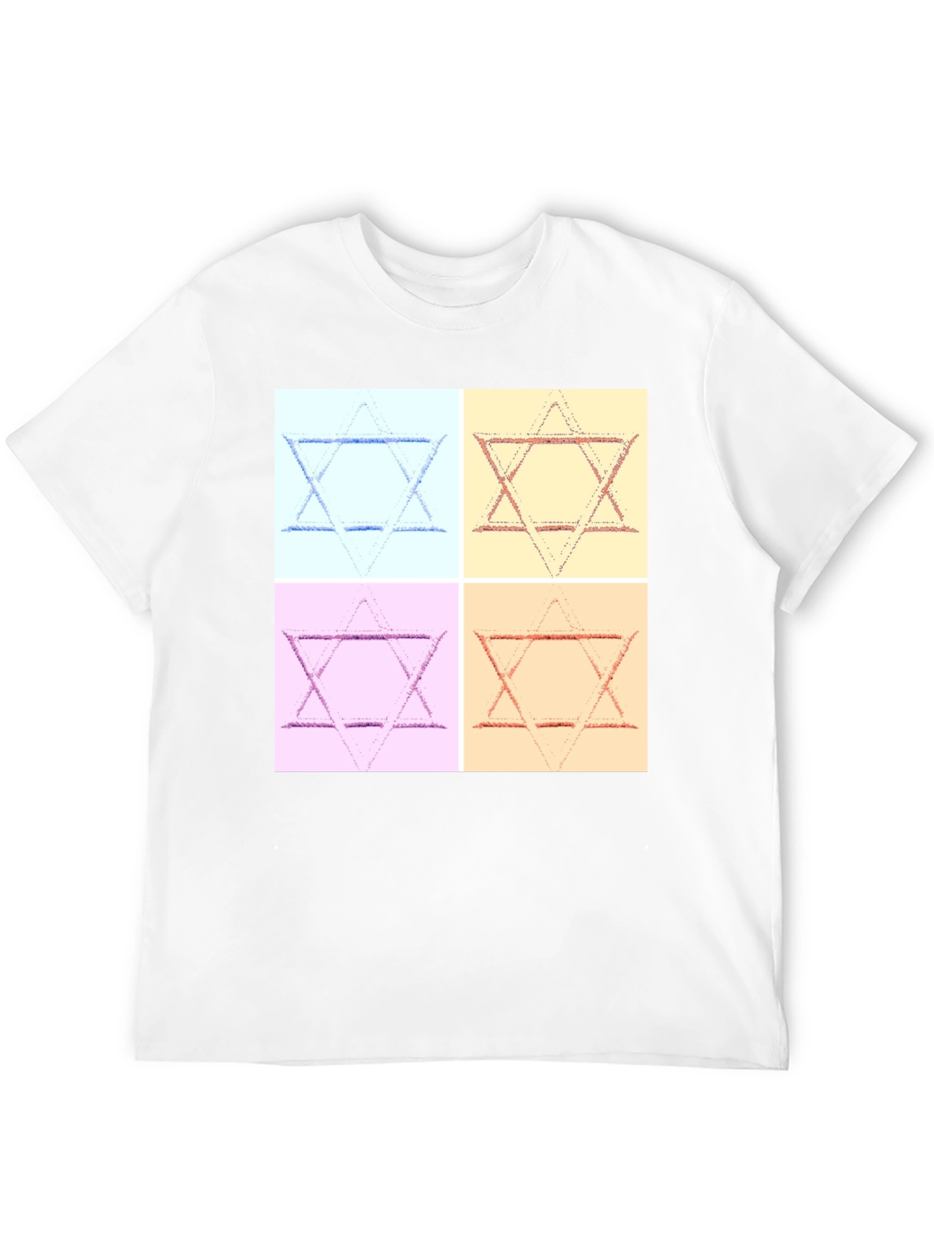 Pop Art Star of David Graphic T-Shirt