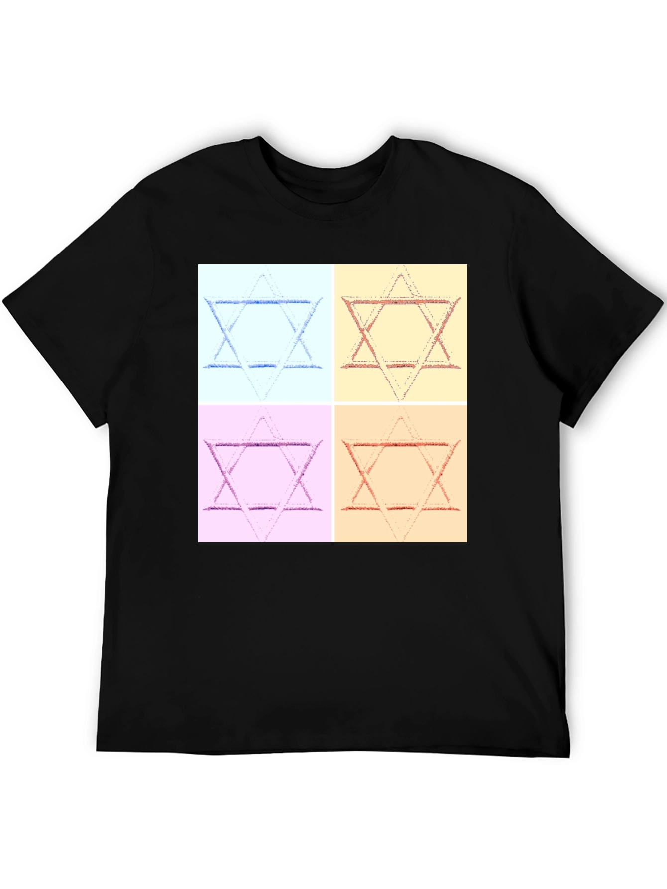 Pop Art Star of David Graphic T-Shirt