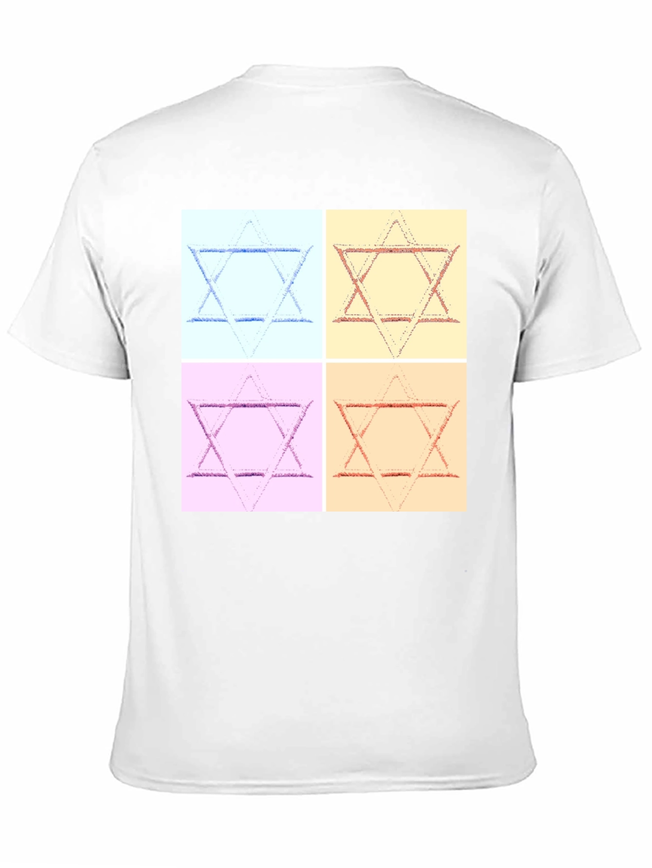 Pop Art Star of David Graphic T-Shirt