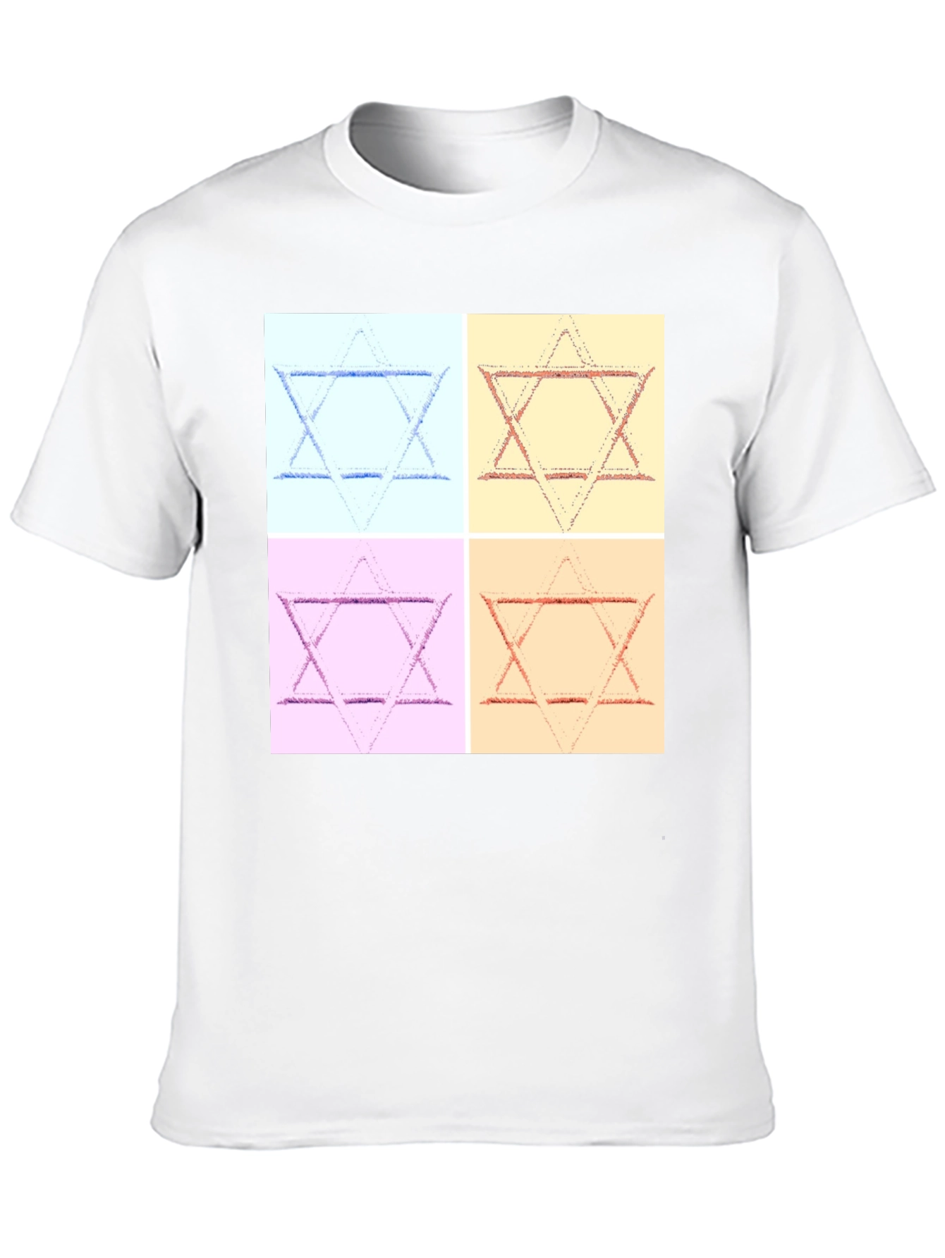 Pop Art Star of David Graphic T-Shirt