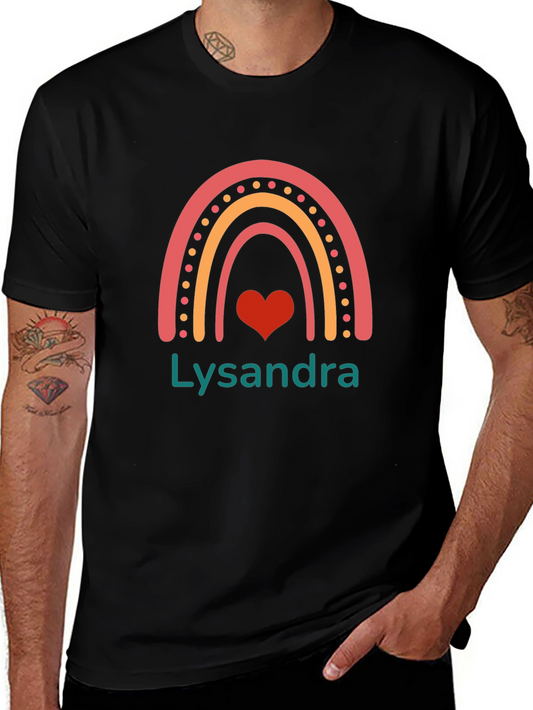 Rainbow Heart Personalized T-Shirt