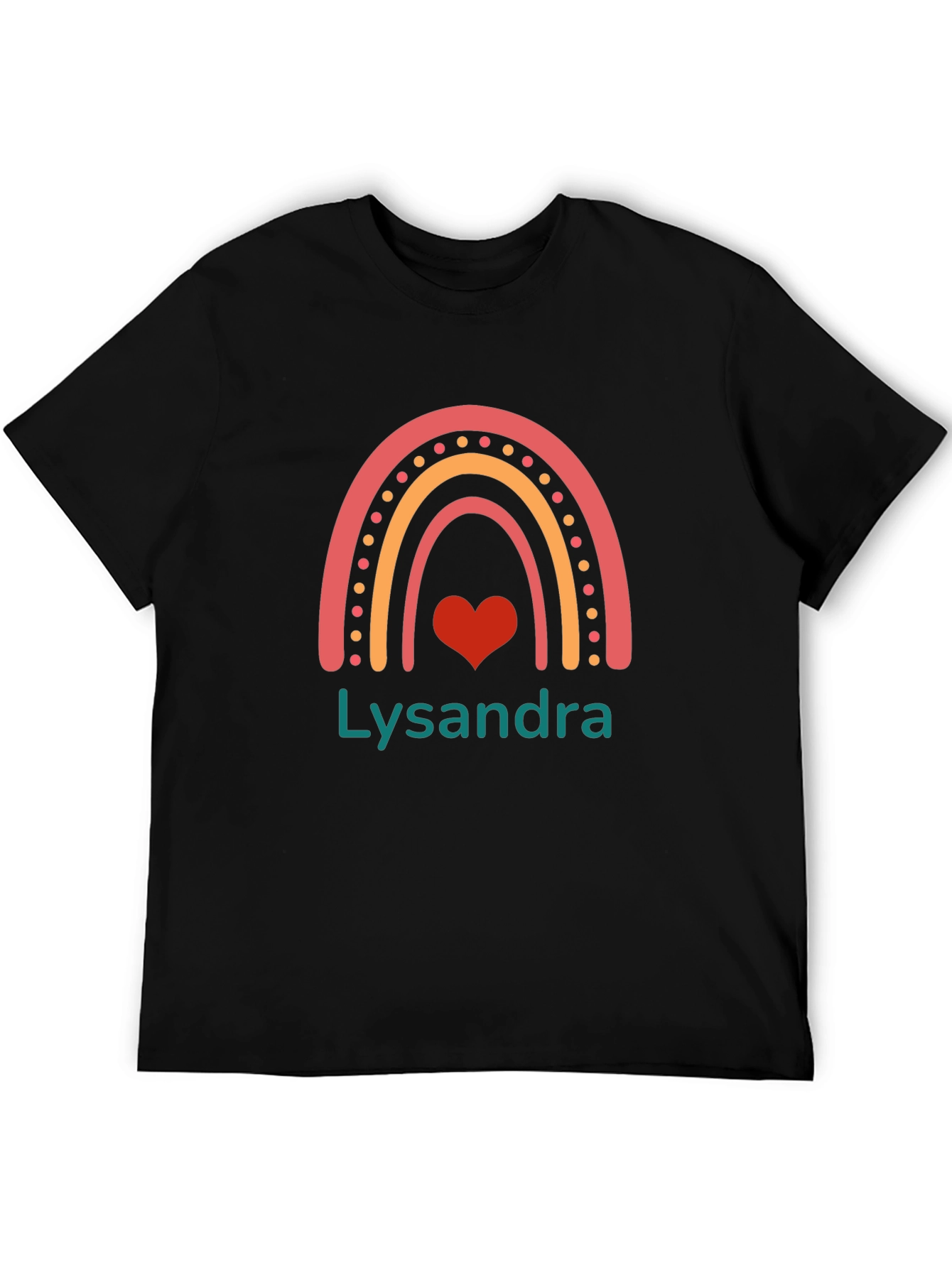 Rainbow Heart Personalized T-Shirt