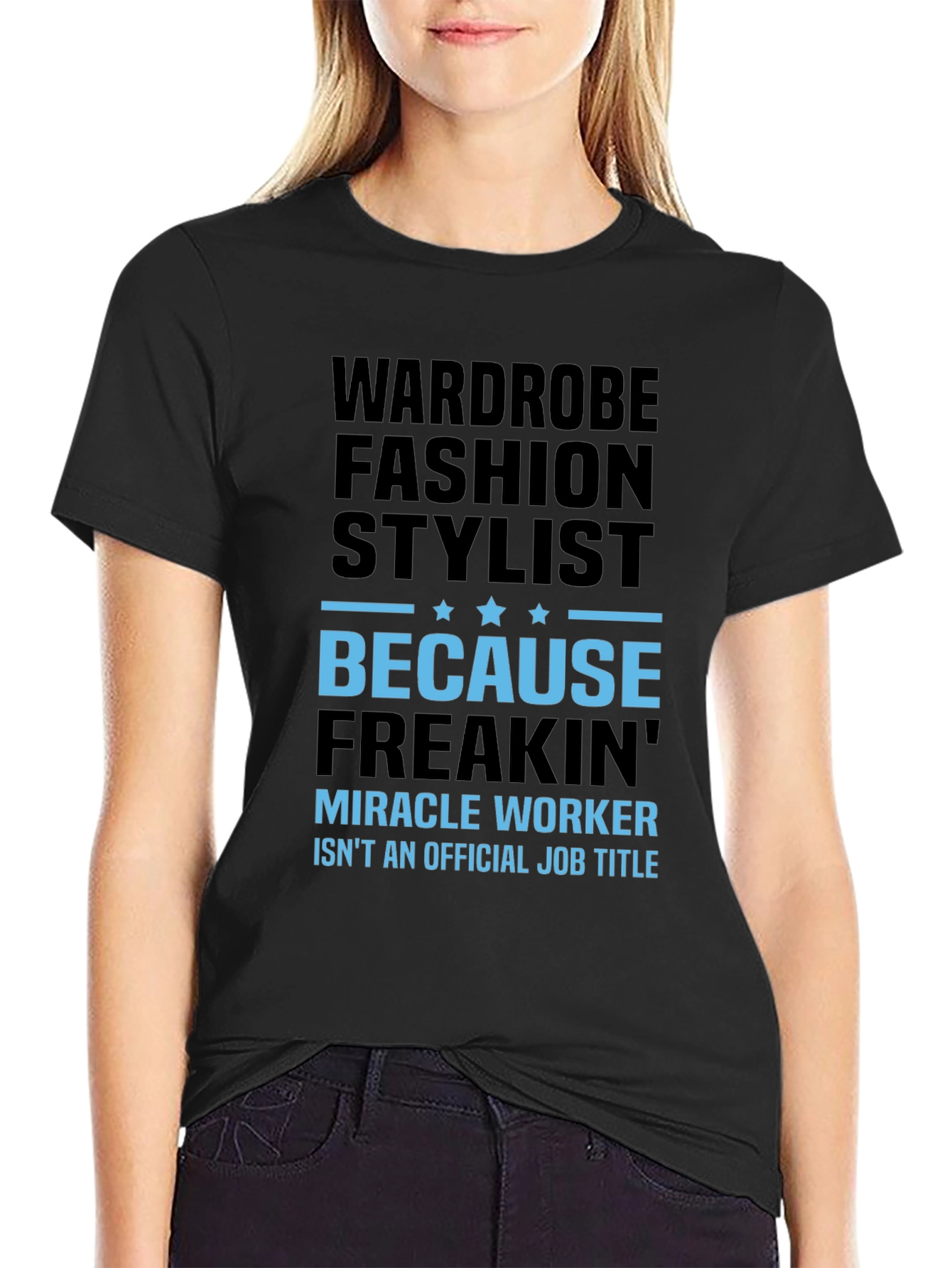 Wardrobe Fashion Stylist Black T-Shirt