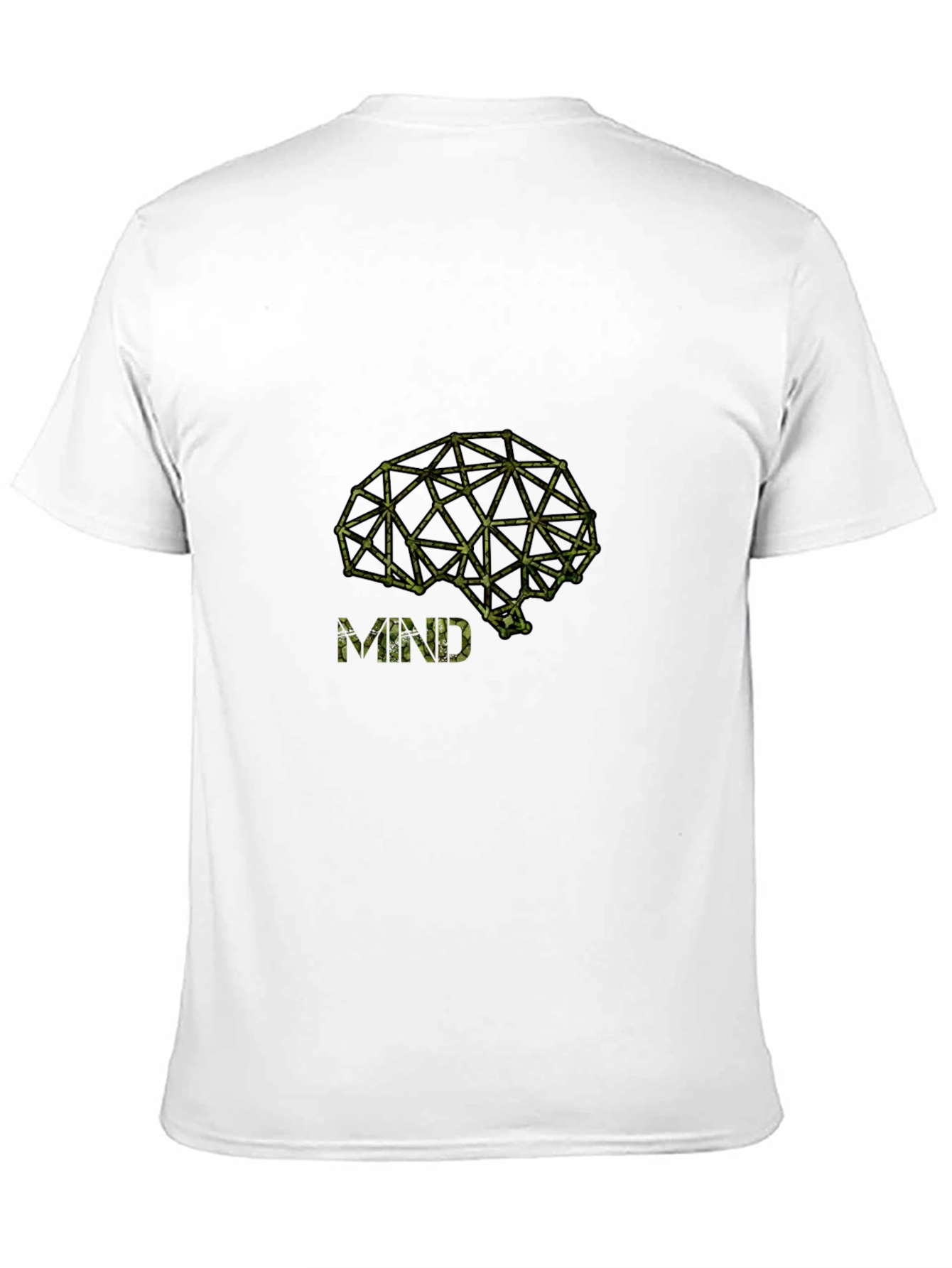 Mind Graphic Tee - Geometric Brain Design