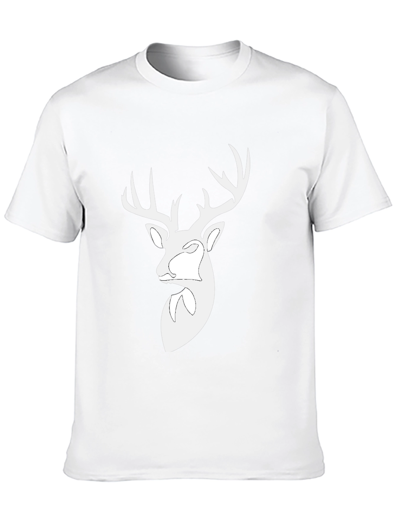 Deer Head Graphic Black T-Shirt