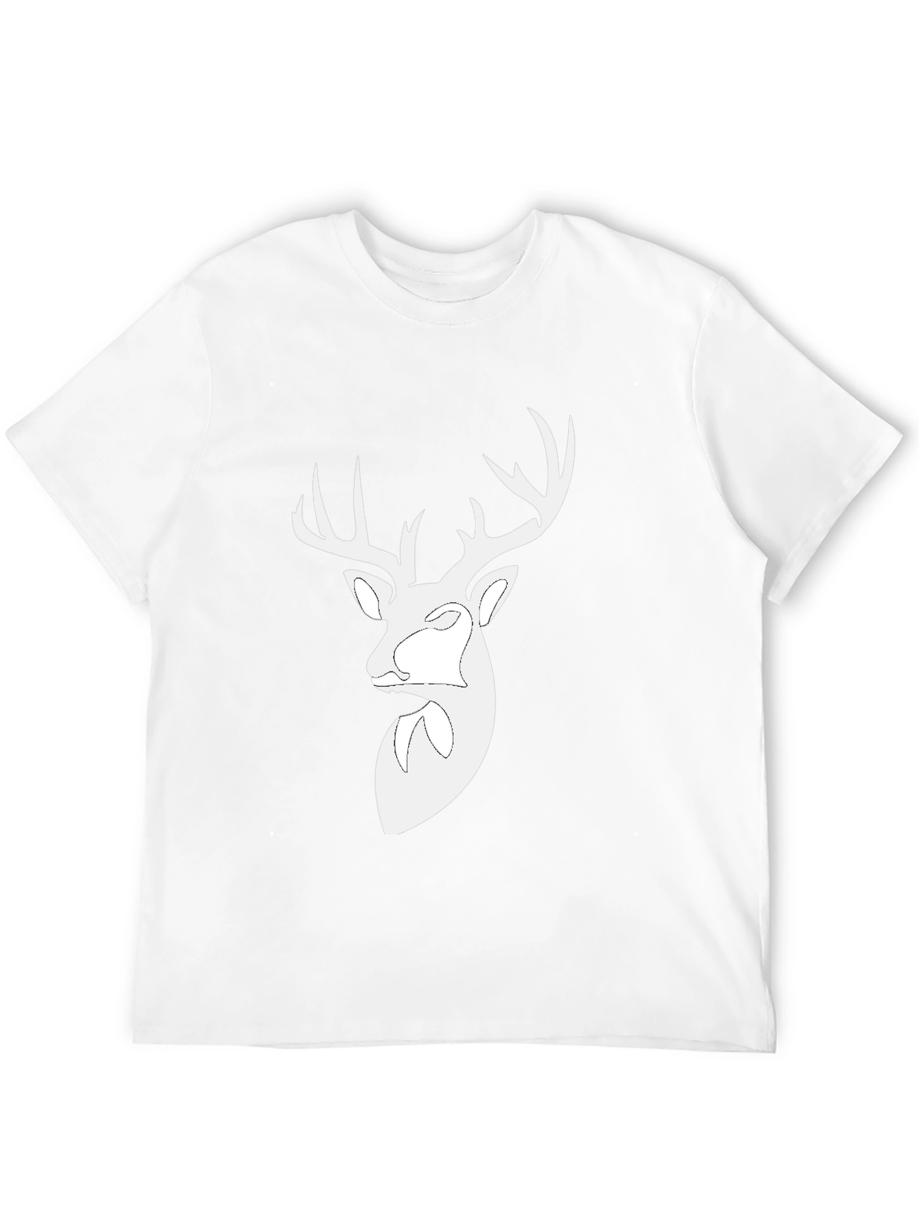 Deer Head Graphic Black T-Shirt