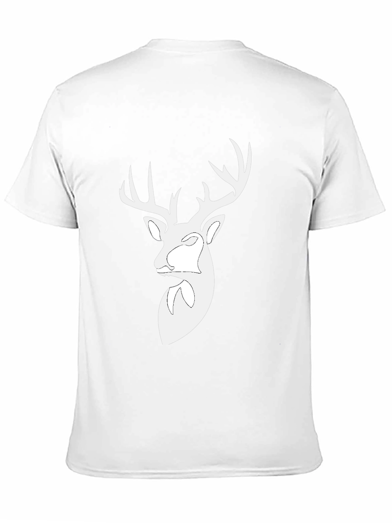 Deer Head Graphic Black T-Shirt