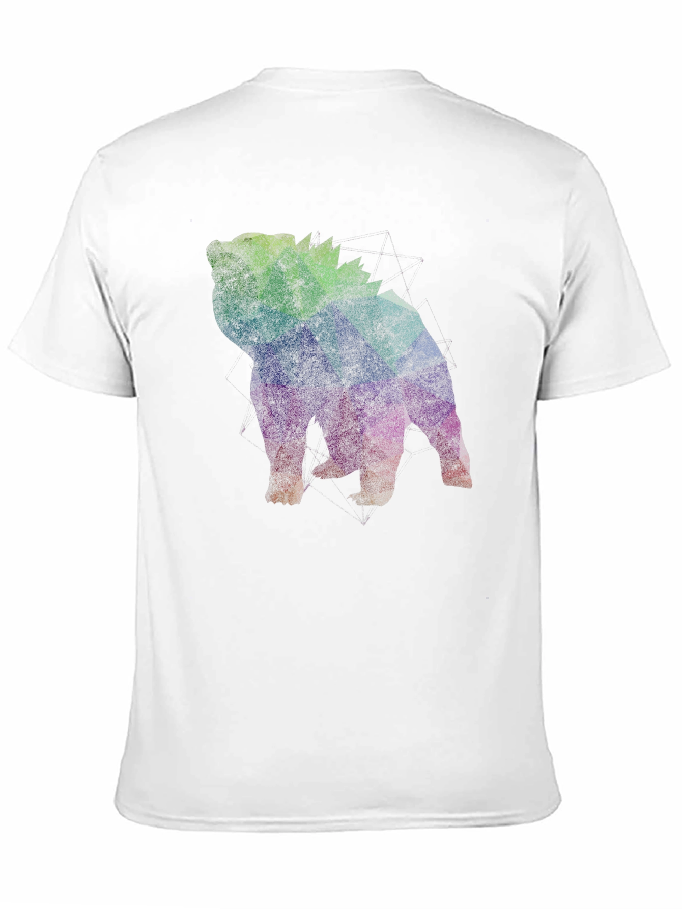 Geometric Bulldog Graphic T-Shirt