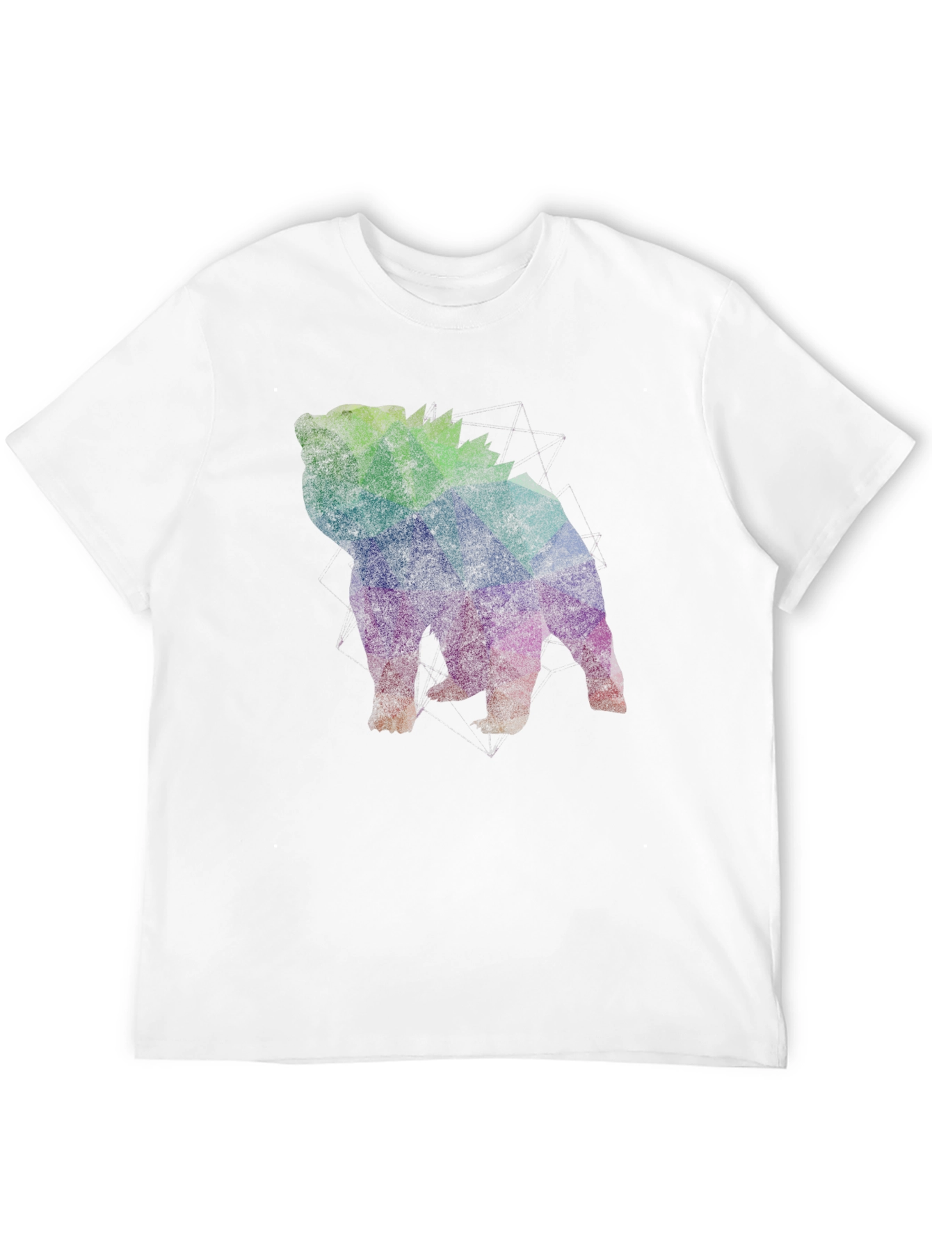 Geometric Bulldog Graphic T-Shirt