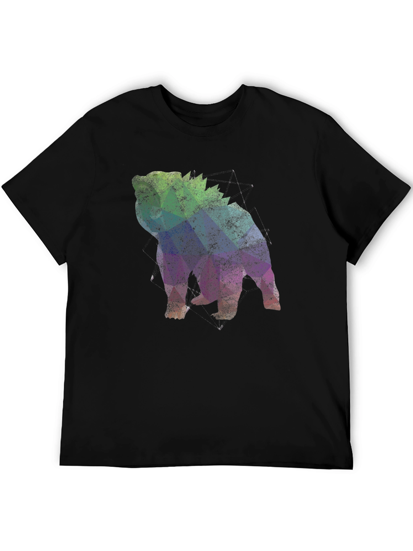 Geometric Bulldog Graphic T-Shirt