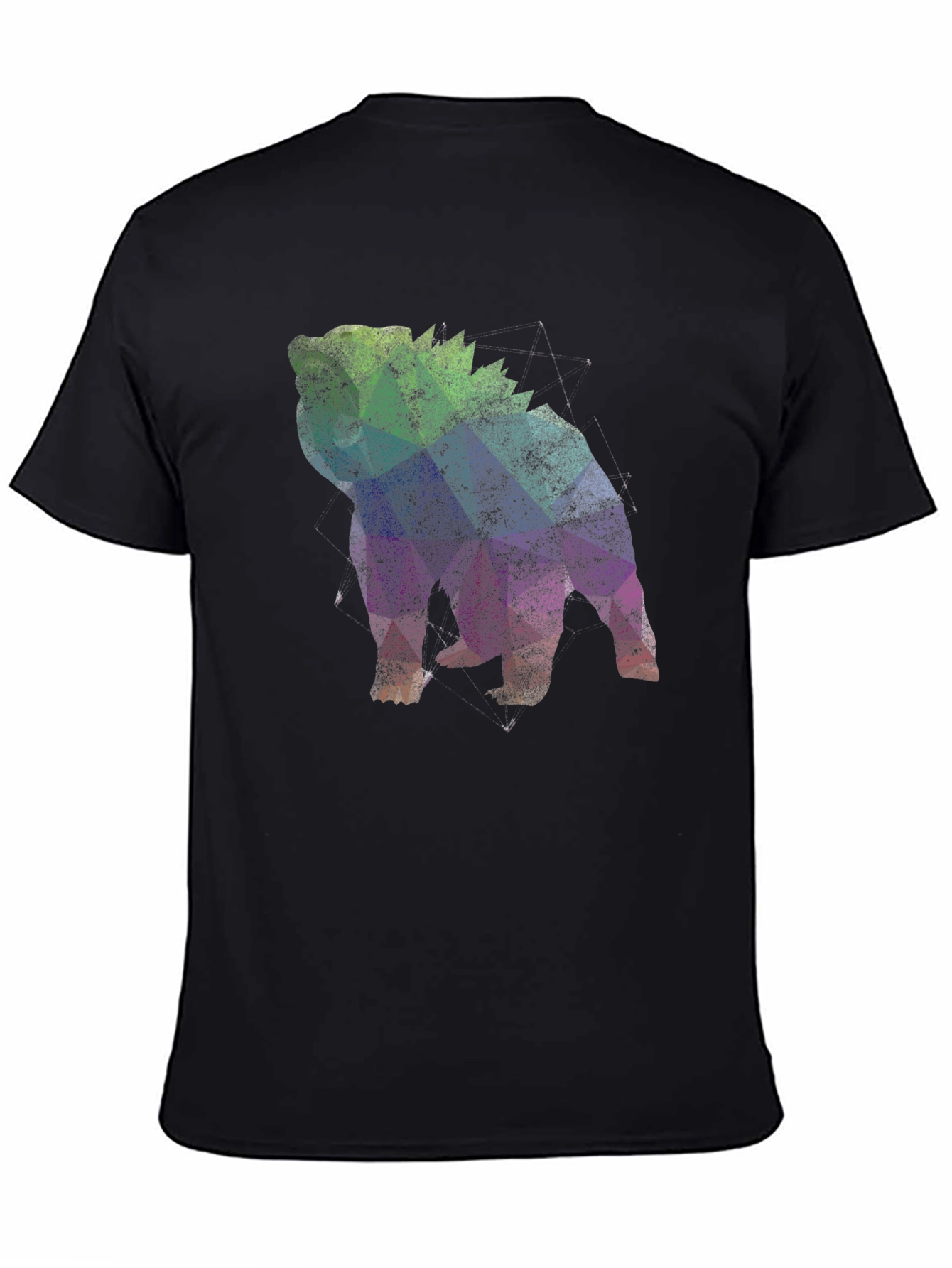 Geometric Bulldog Graphic T-Shirt