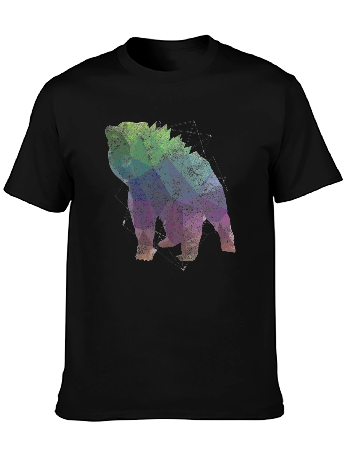 Geometric Bulldog Graphic T-Shirt