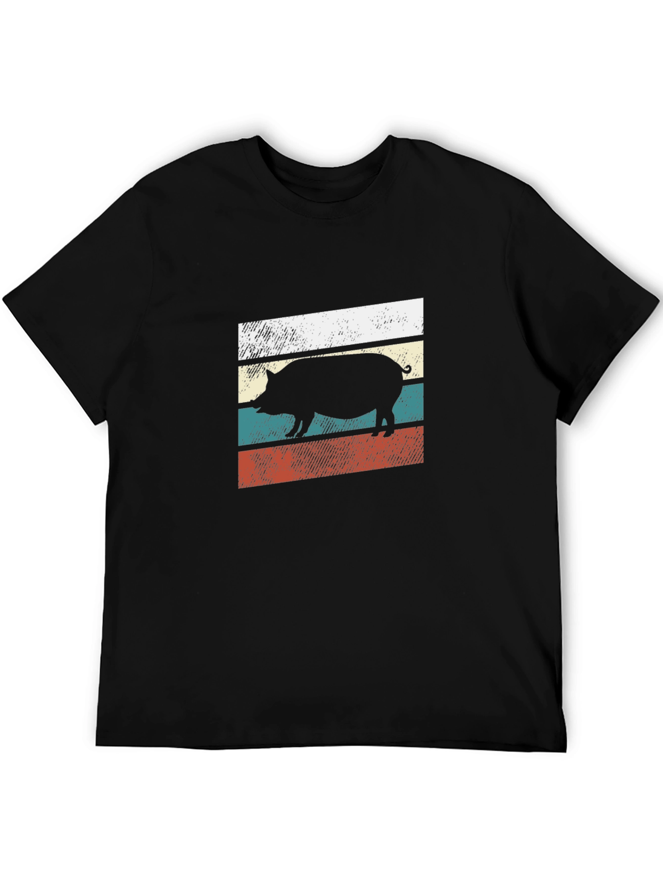 Retro Pig Silhouette T-Shirt
