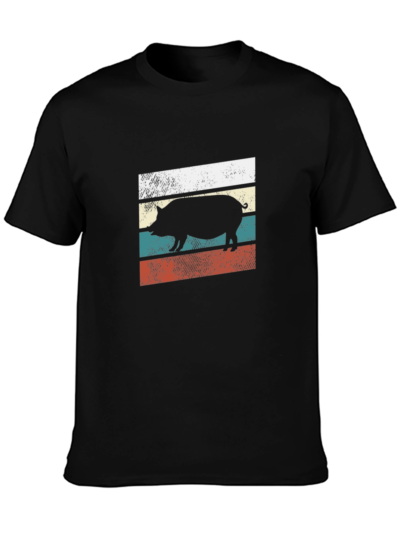 Retro Pig Silhouette T-Shirt