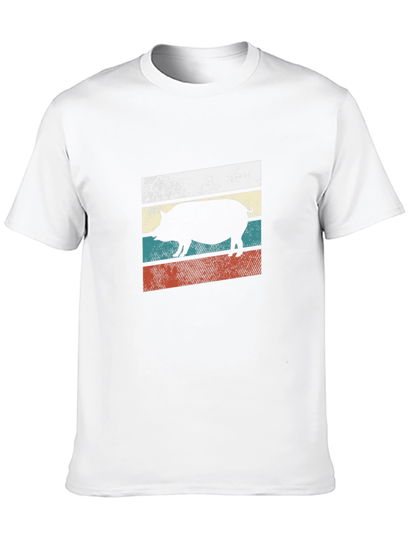 Retro Pig Silhouette T-Shirt