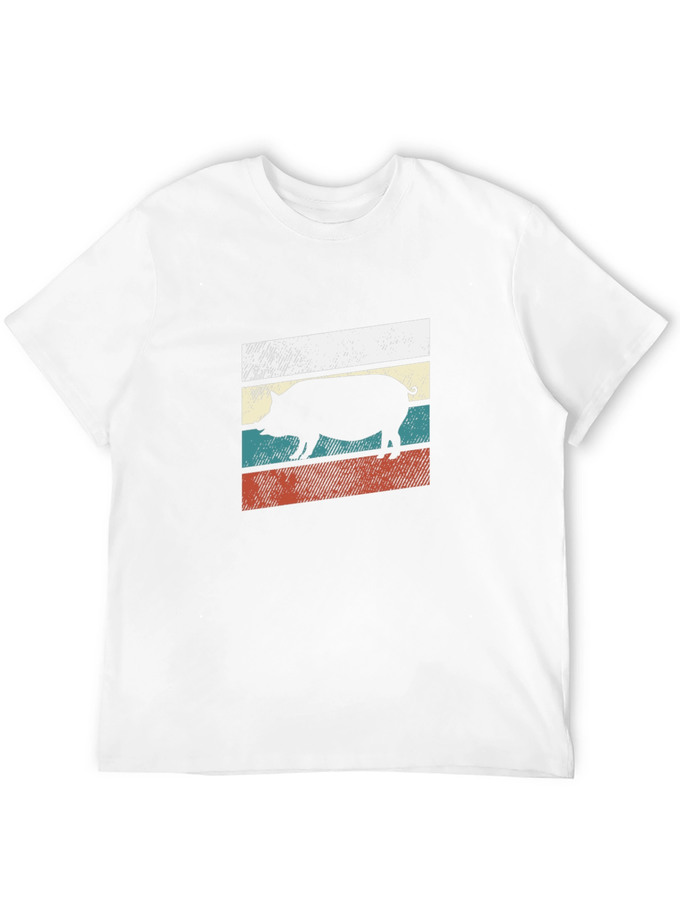 Retro Pig Silhouette T-Shirt