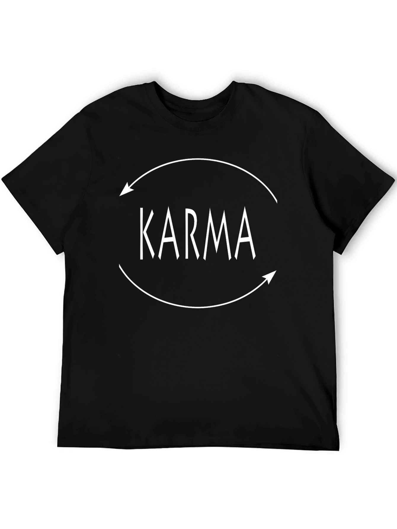 Karma T-Shirt - Black Graphic Tee