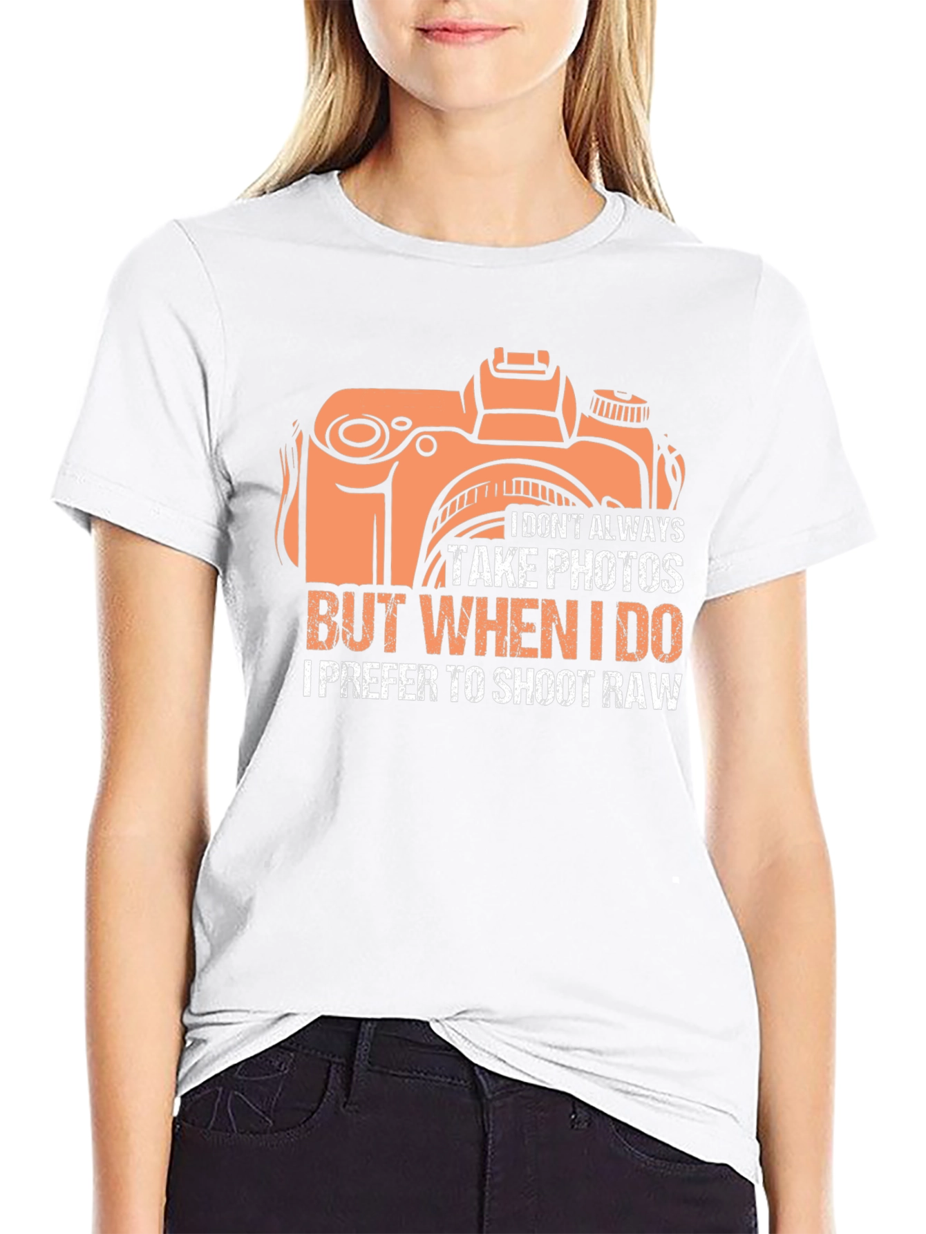 Funny Photographer T-Shirt - I Prefer to Shoot Raw
