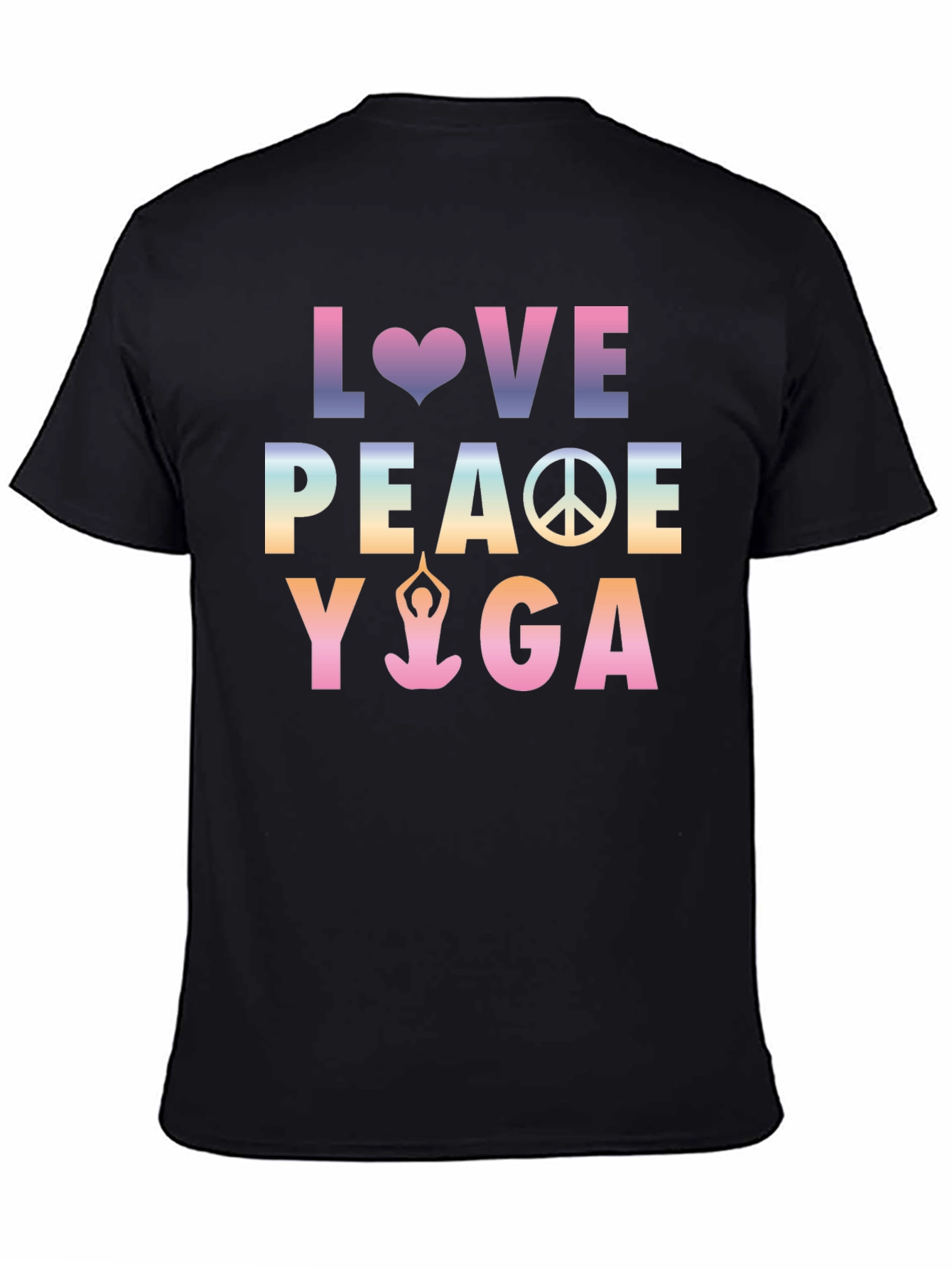 Love Peace Yoga Graphic T-Shirt
