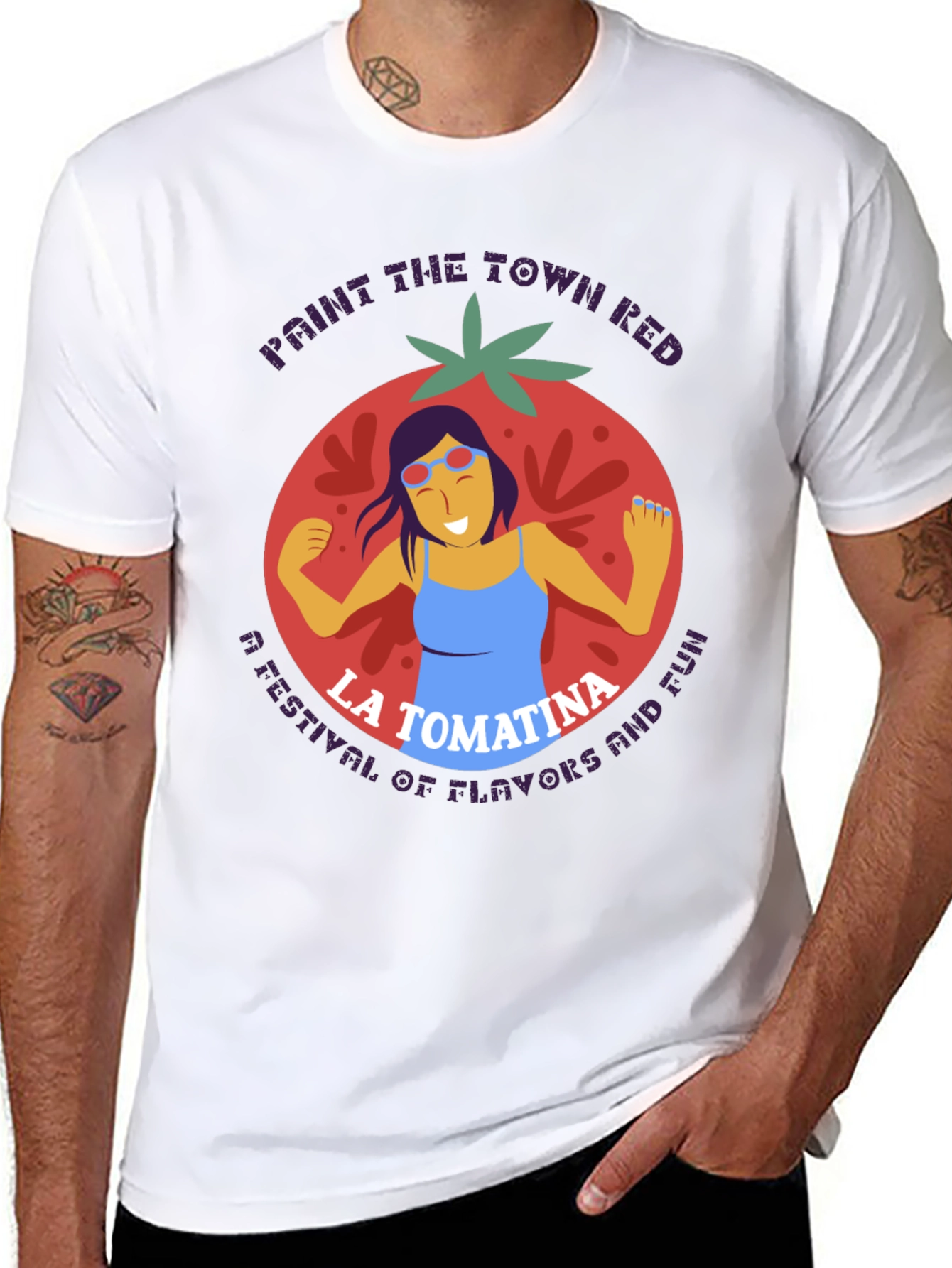 La Tomatina Tomato Festival Graphic T-Shirt
