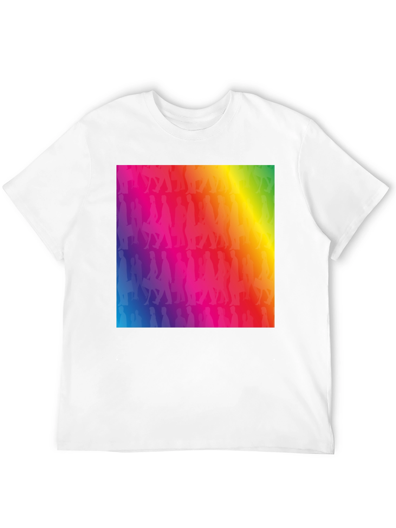 Rainbow Silhouette Graphic T-Shirt