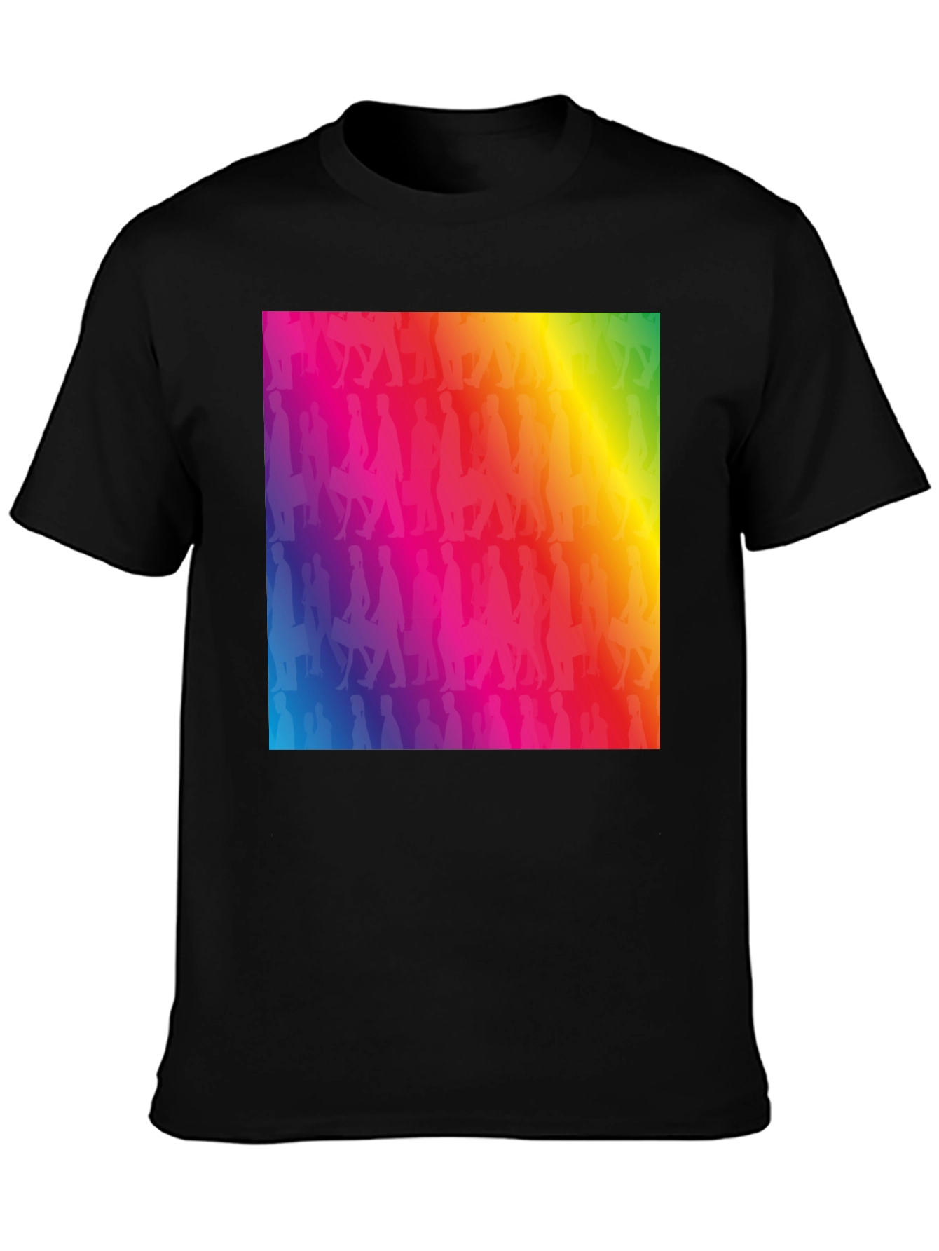Rainbow Silhouette Graphic T-Shirt