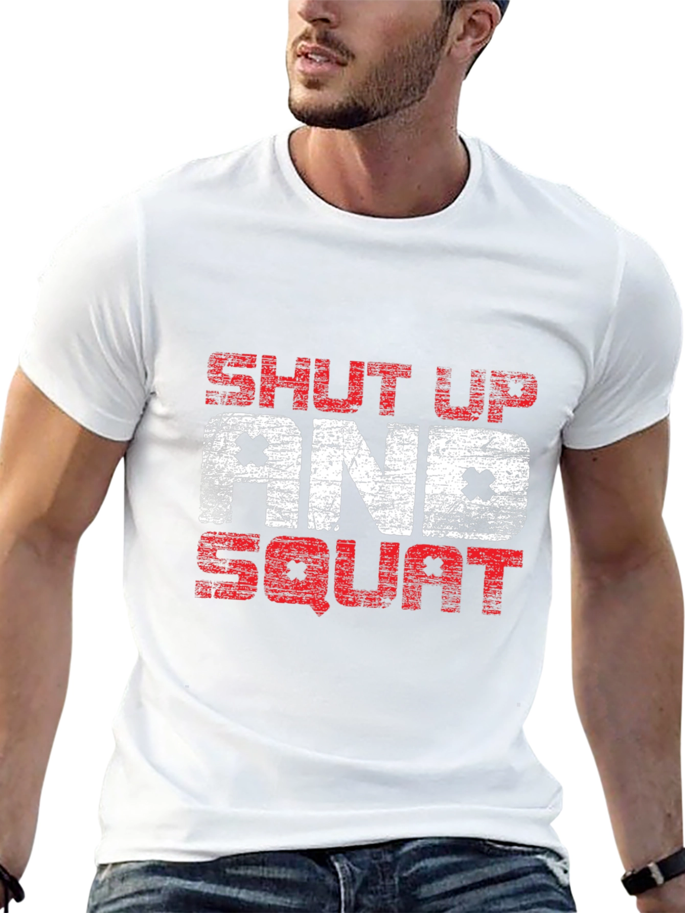 Shut Up and Squat Graphic Tee - Fitness Apparel
