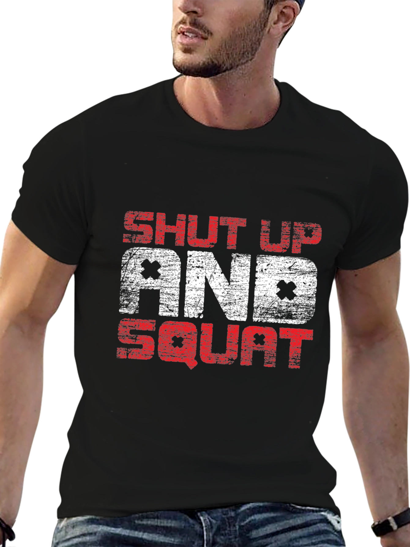 Shut Up and Squat Graphic Tee - Fitness Apparel