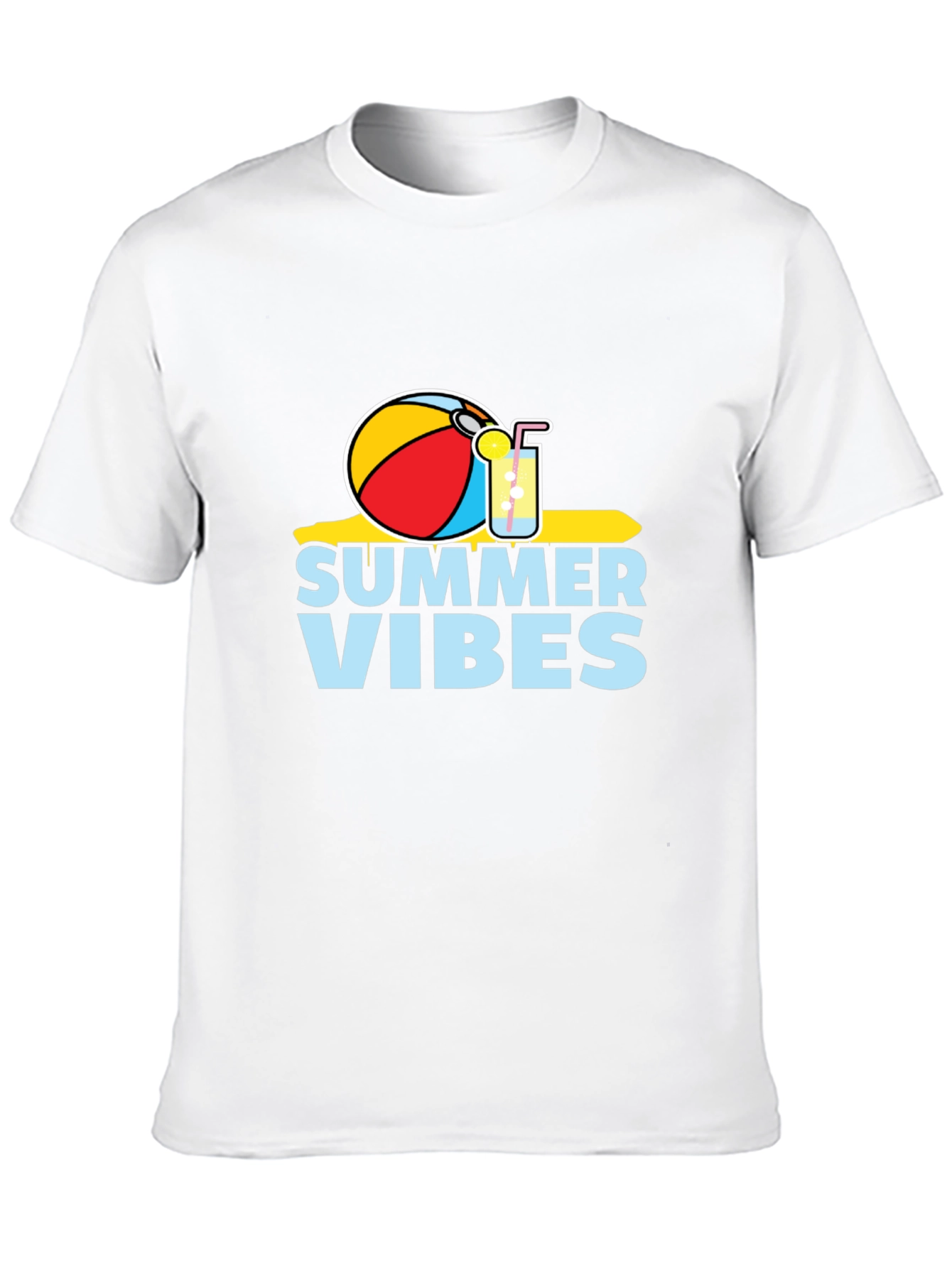 Summer Vibes Graphic Tee - Black