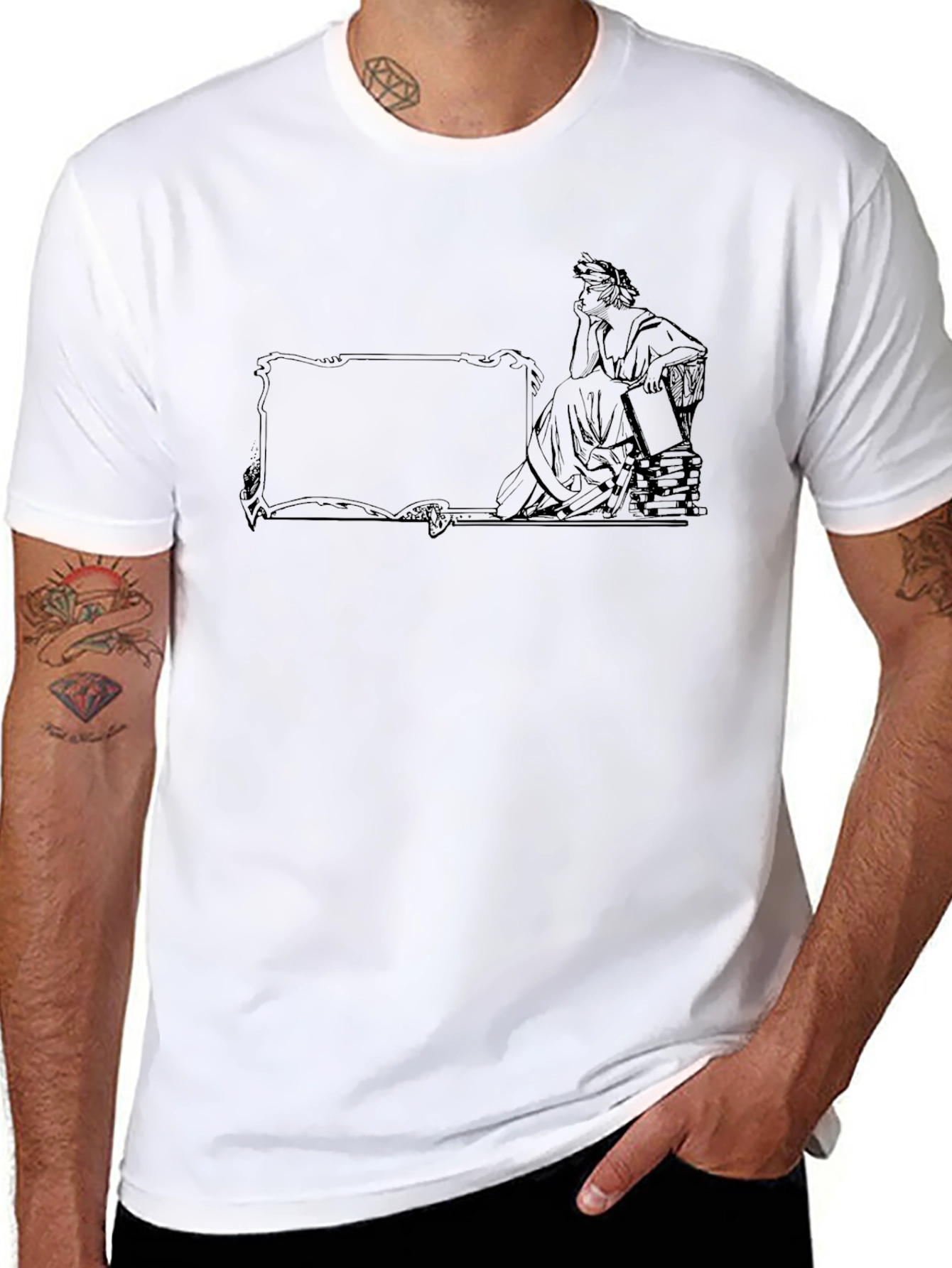 Thinking Man Graphic T-Shirt