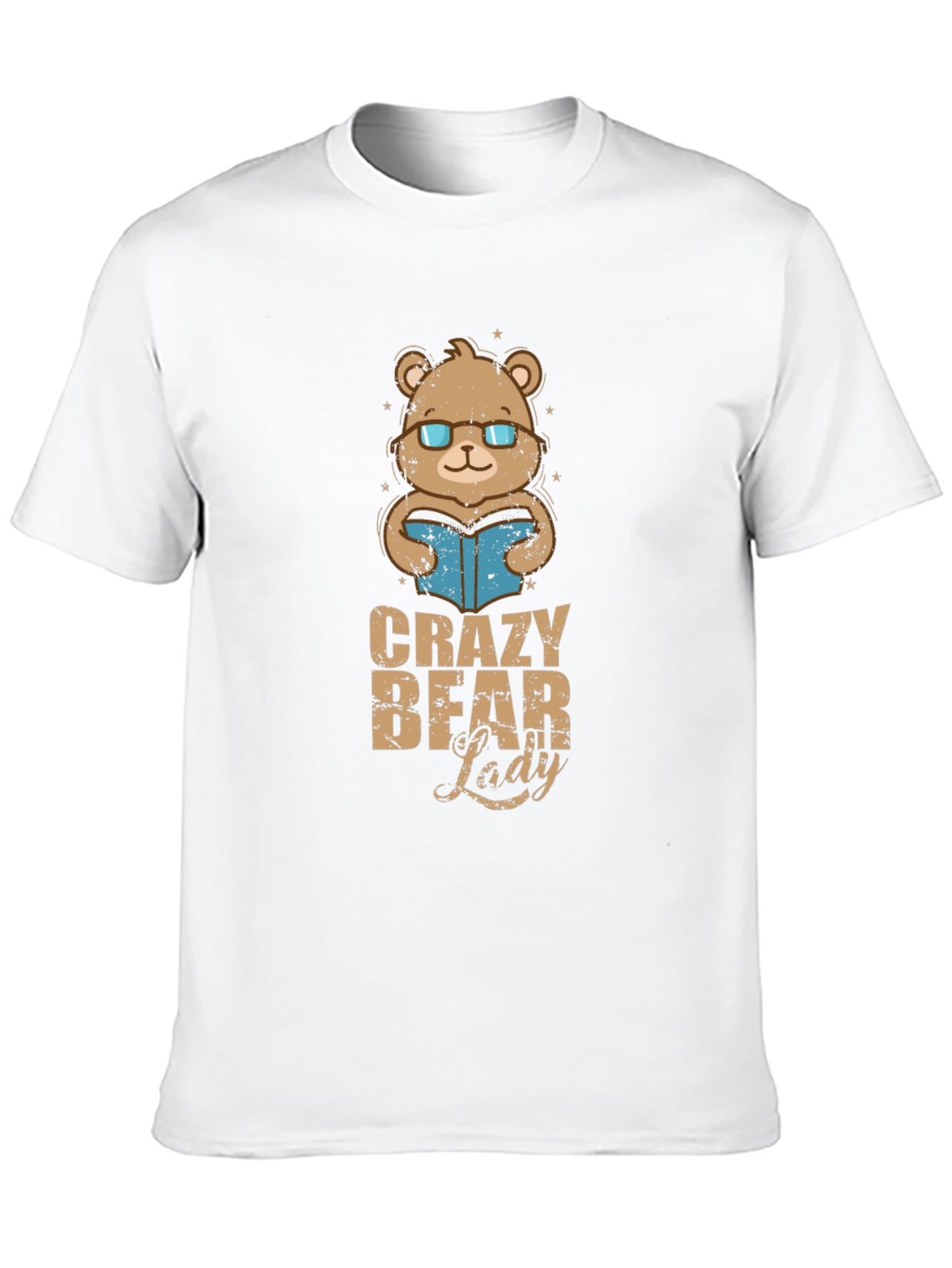 Crazy Bear Lady Graphic T-Shirt