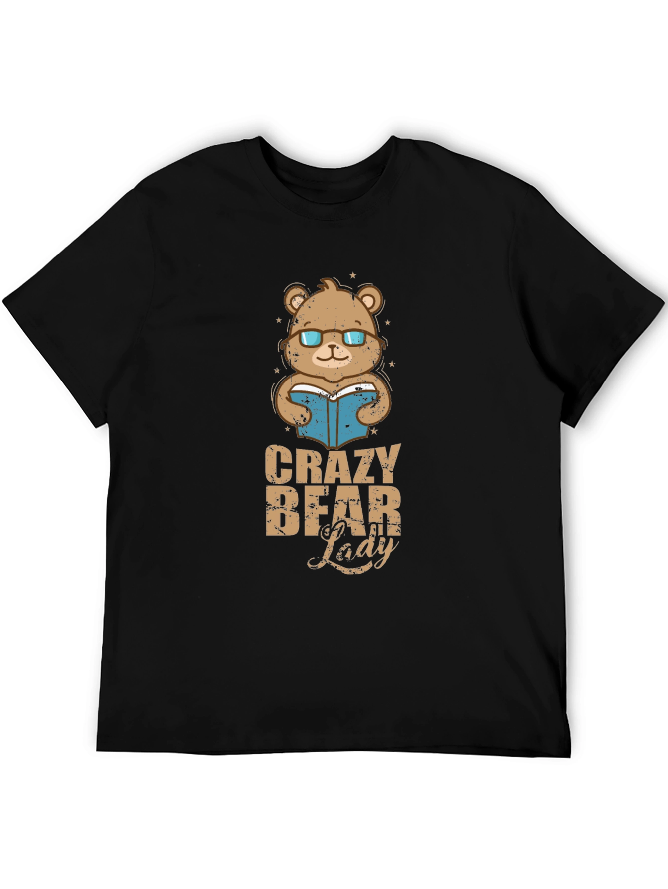 Crazy Bear Lady Graphic T-Shirt