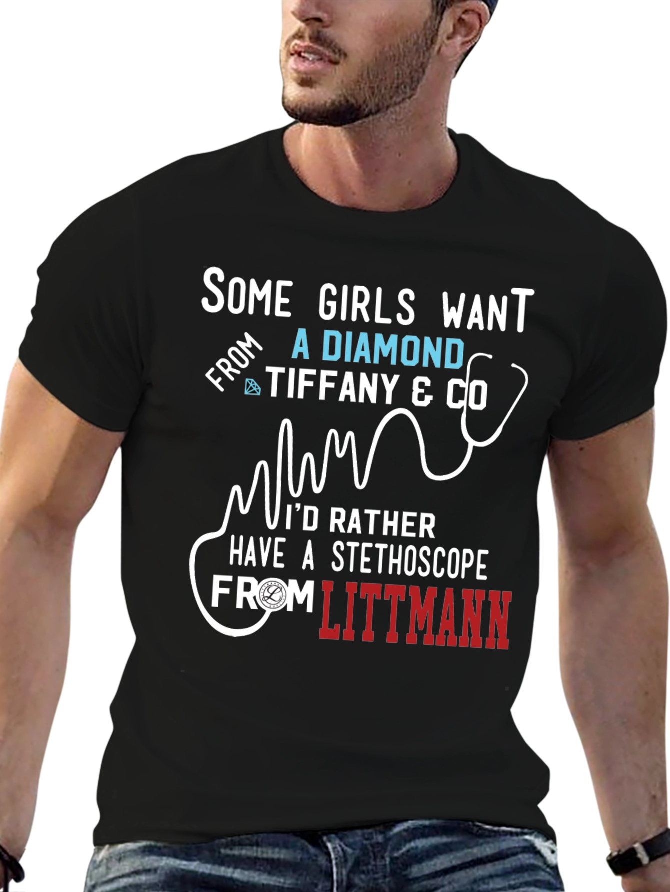 Stethoscope T-Shirt - Medical Professional Tee
